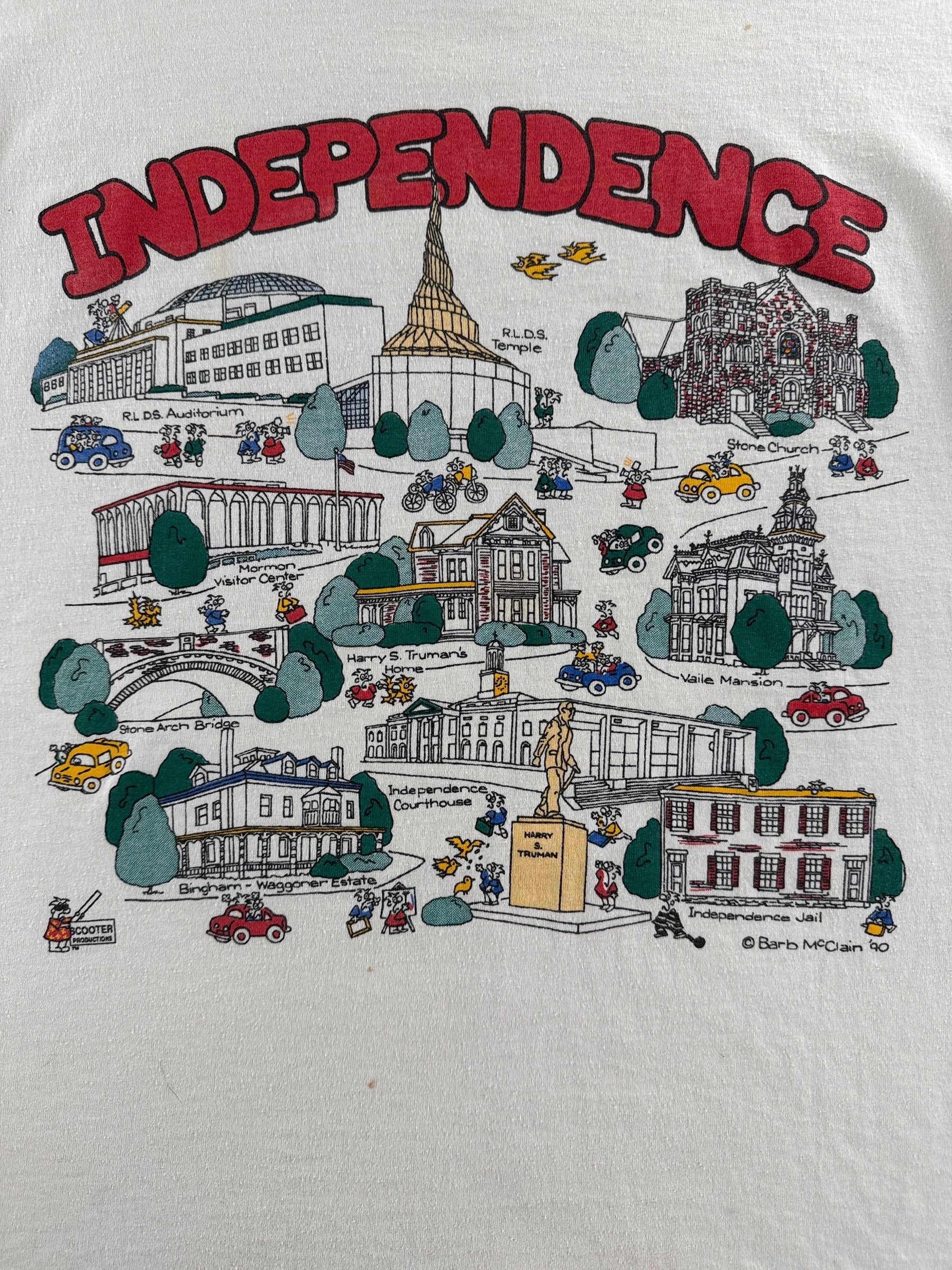 Front graphic of Vintage Independence Missouri Tee SZ L (Fits M)