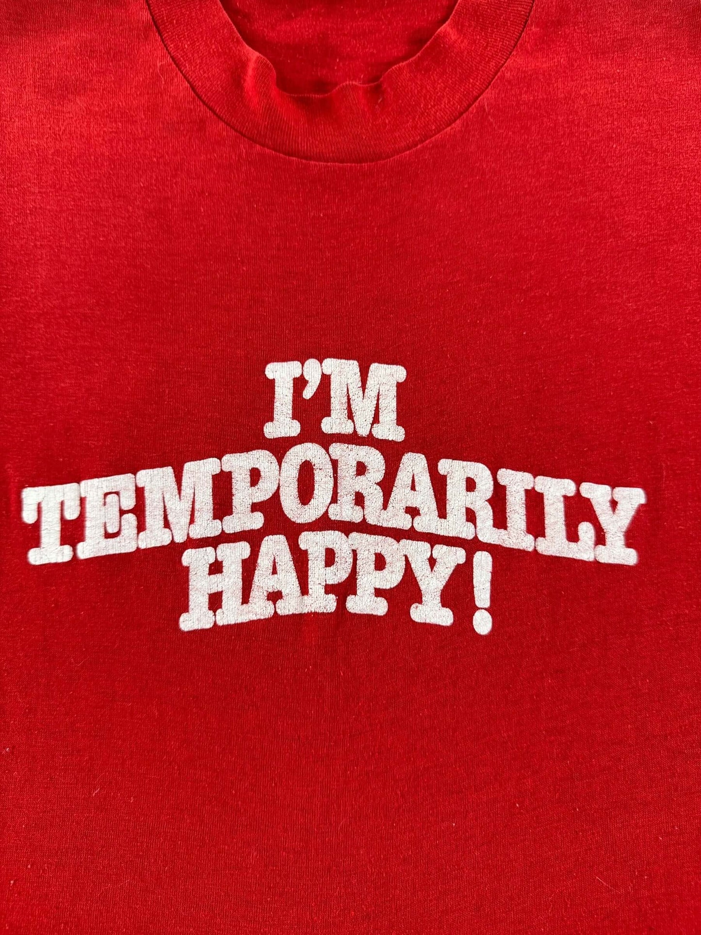 Graphic of Vintage Temporarily Happy Cutoff SZ S