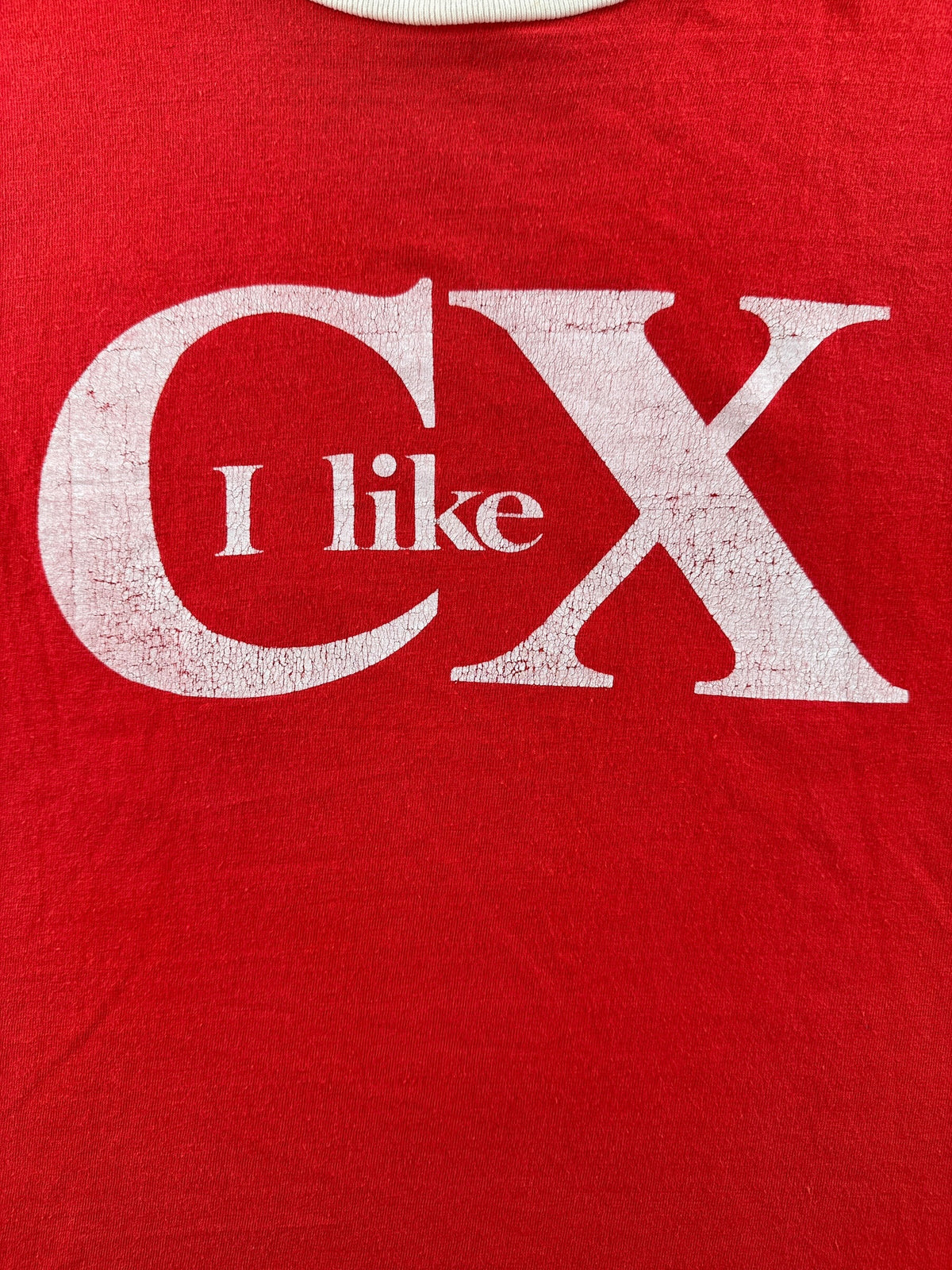 Front graphic on Vintage I Like CX Tee SZ S