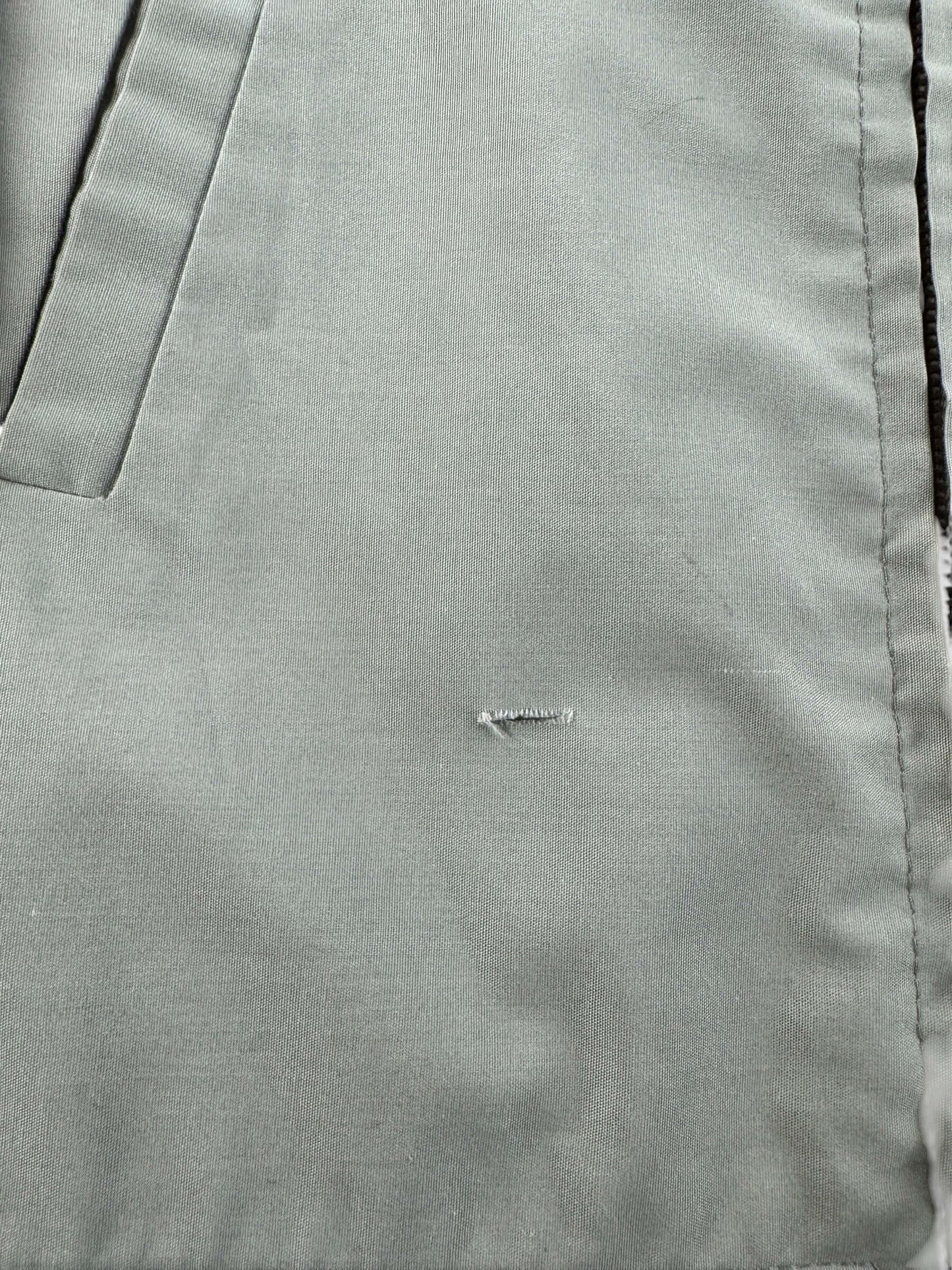 Zipper on Vintage Grey Towncraft Herrington Jacket SZ L - AS IS