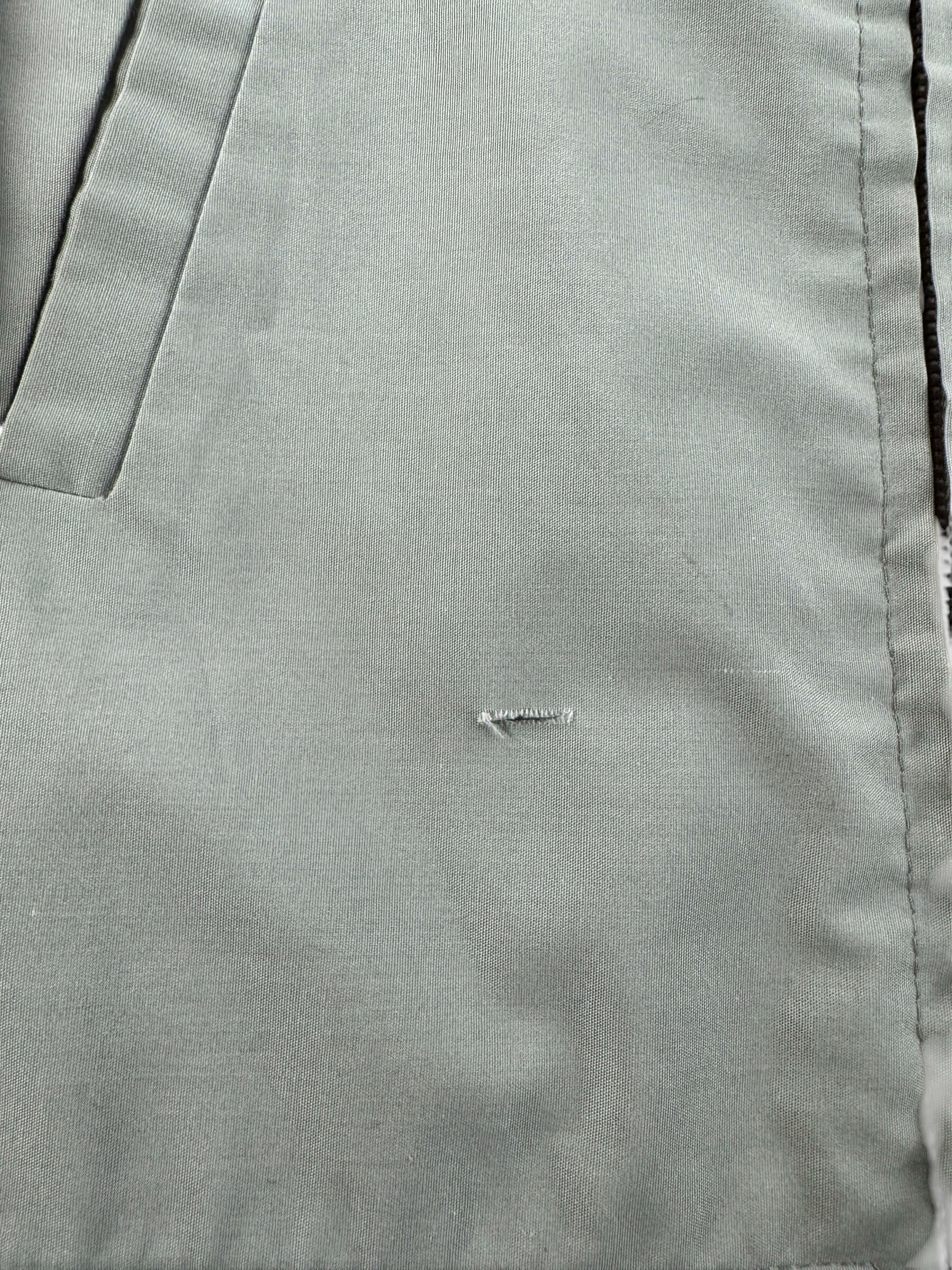 Zipper on Vintage Grey Towncraft Herrington Jacket SZ L - AS IS