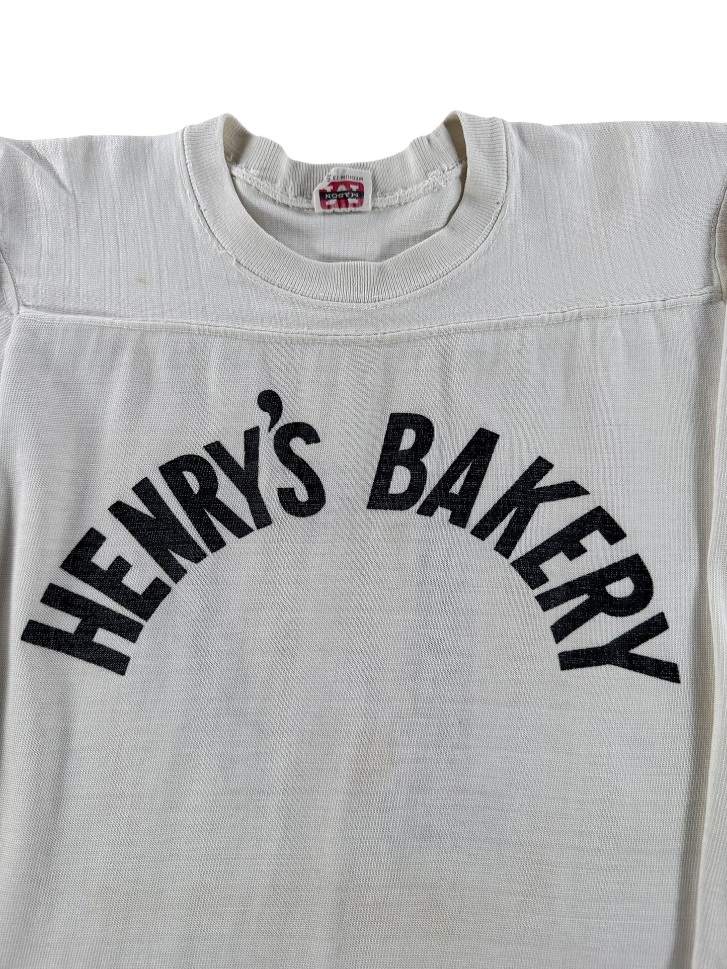 Graphic of Vintage 50s Henry's Bakery Jersey