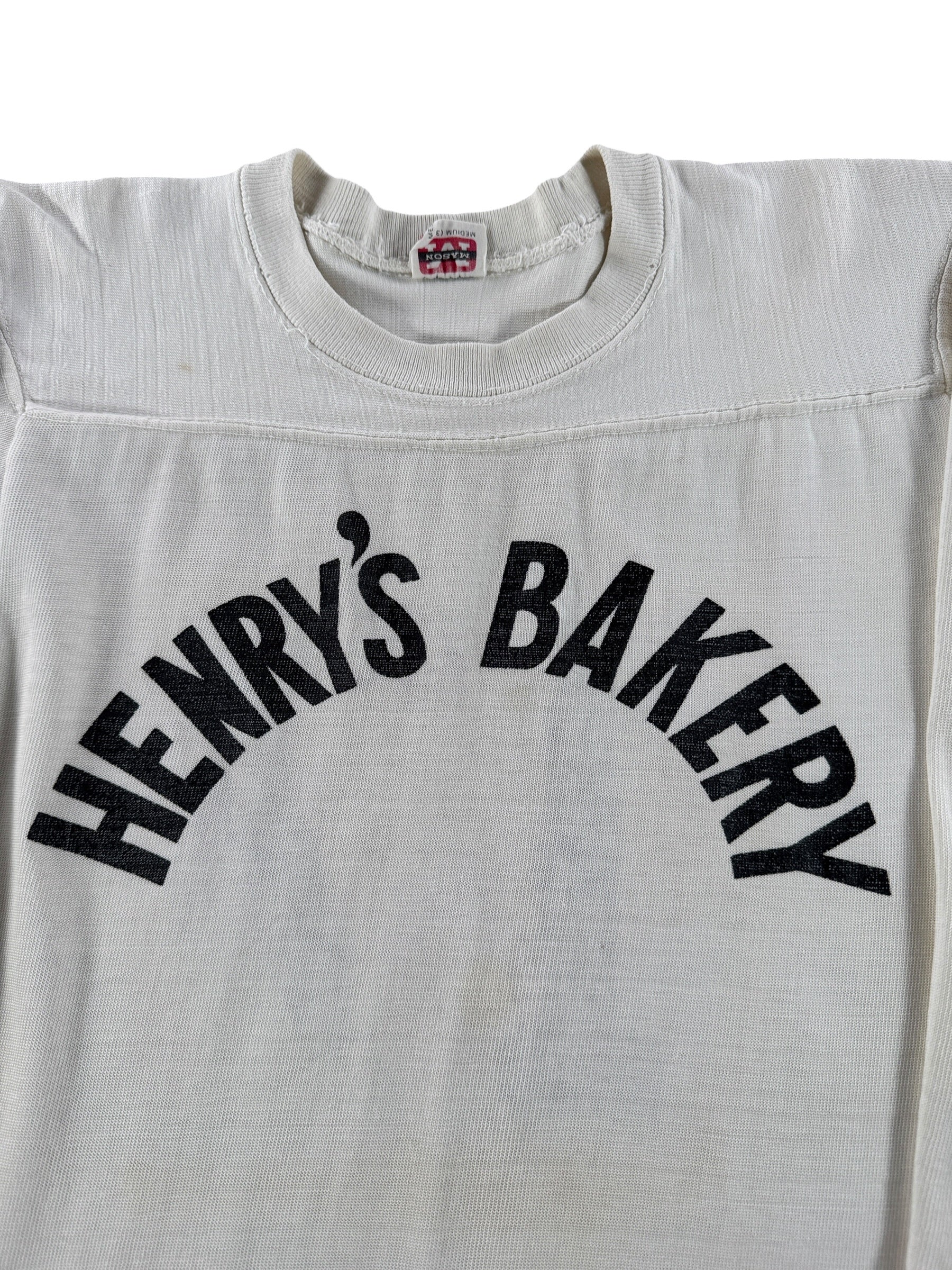 Graphic of Vintage 50s Henry's Bakery Jersey