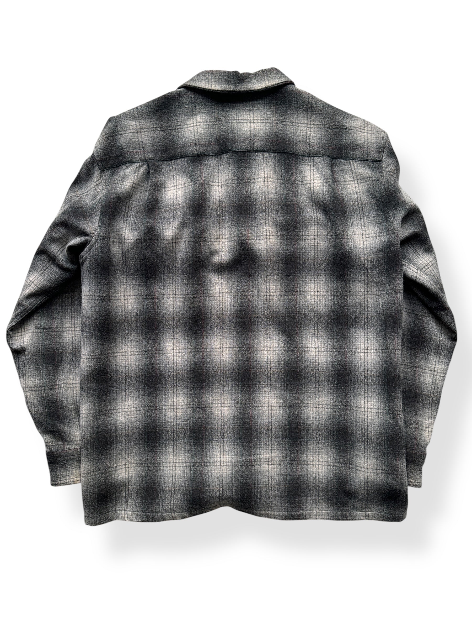 Back of 2000s Pendy Shadow Plaid Board Shirt SZ M