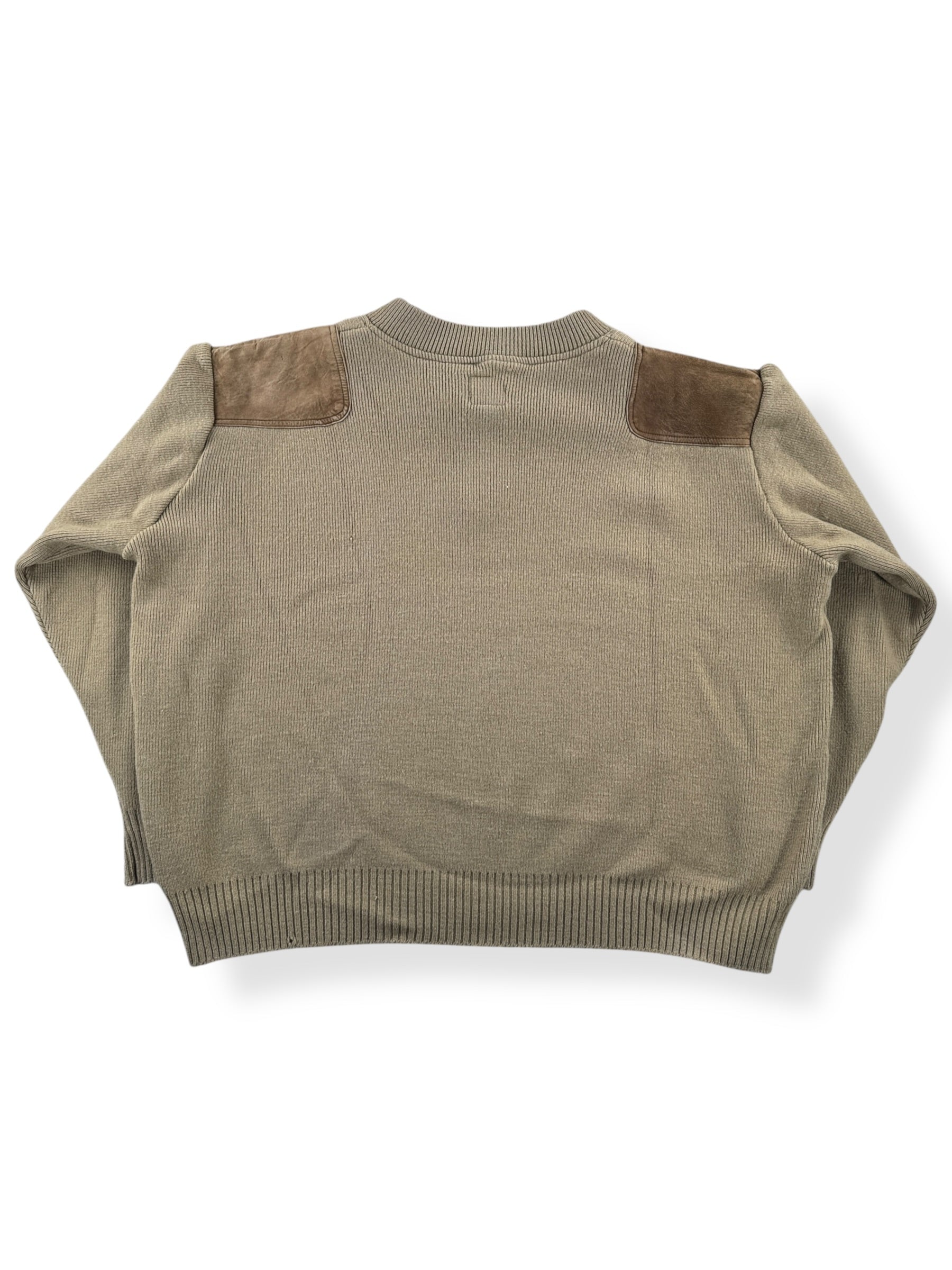Back of Vintage Filson Tan Guide Sweater SZ XL