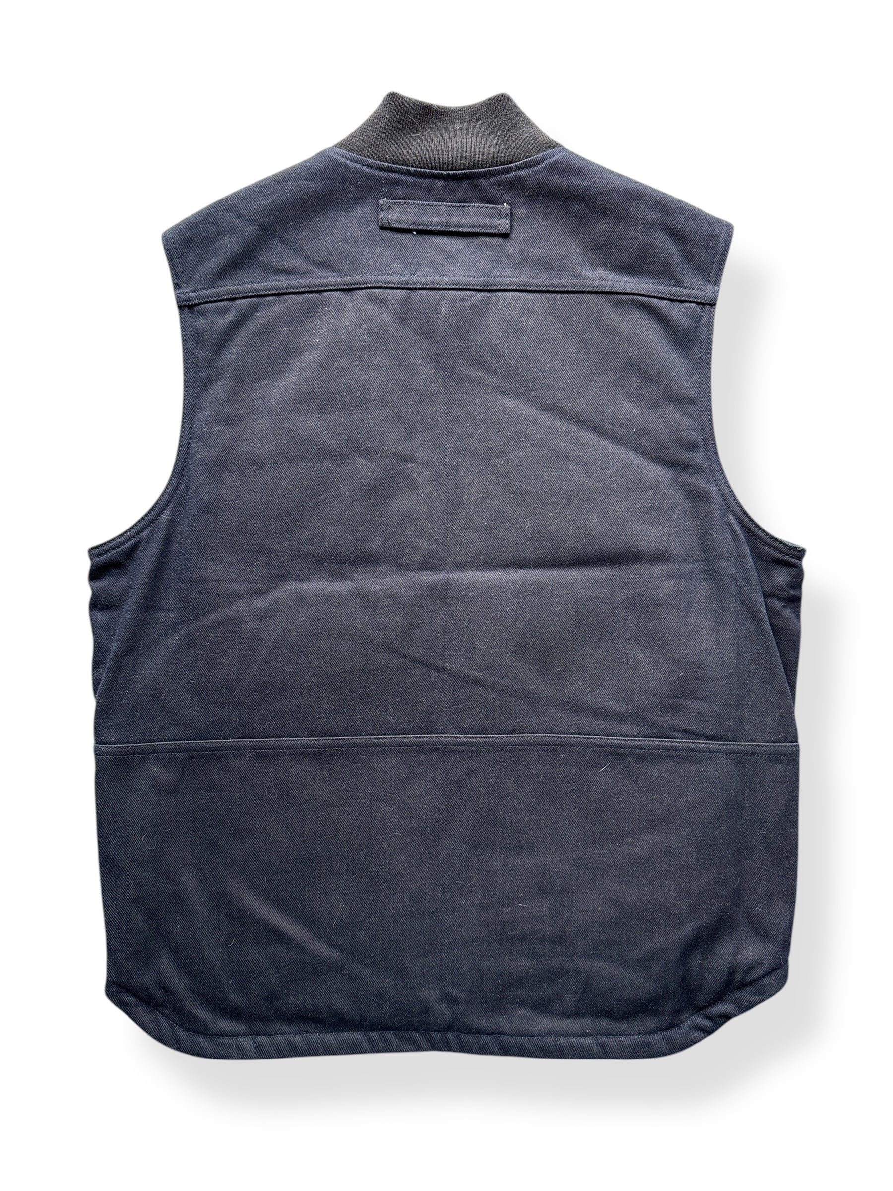 Back of Filson Denim Primaloft Vest SZ M