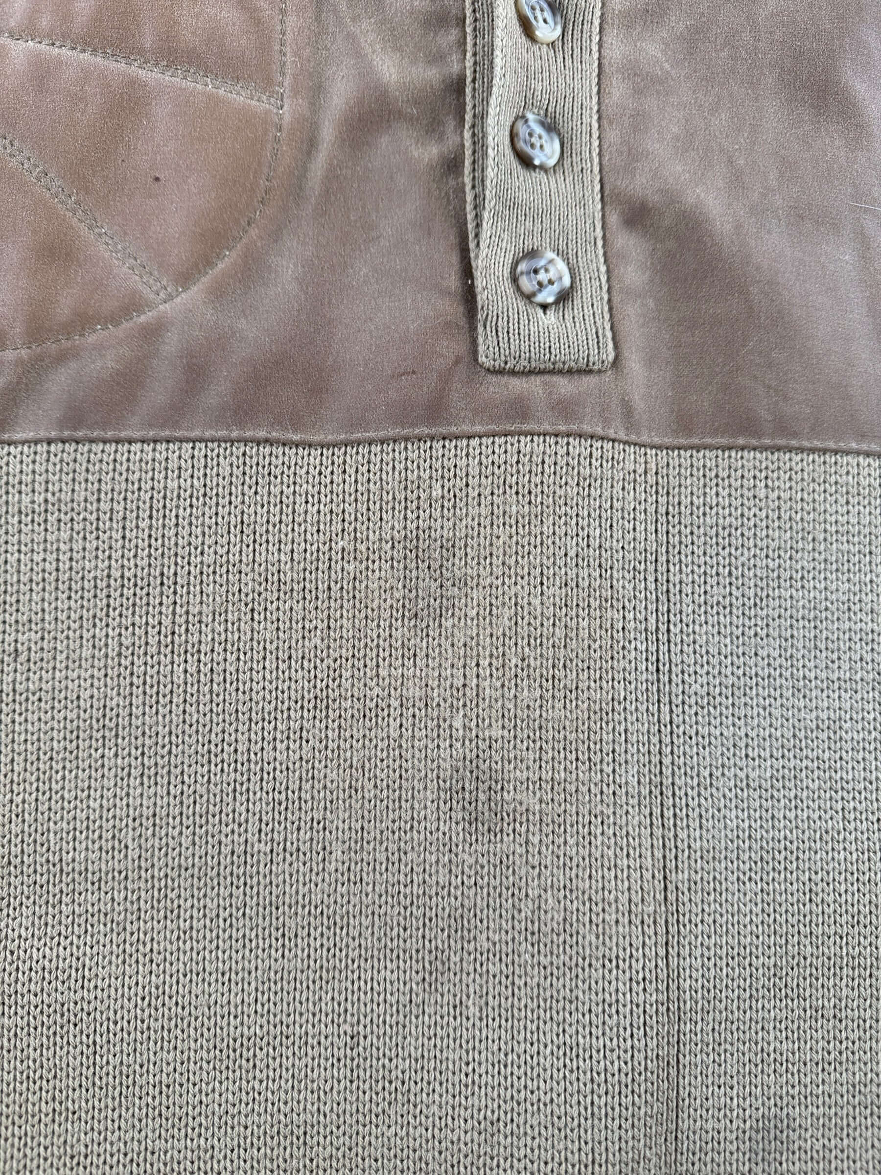 Stain on Vintage Filson Waterfowl Henley Guide Sweater SZ XL
