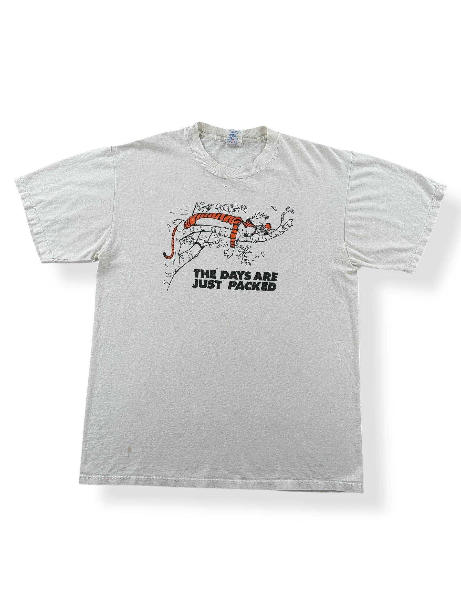 Front of Vintage Calvin & Hobbes Tee SZ L