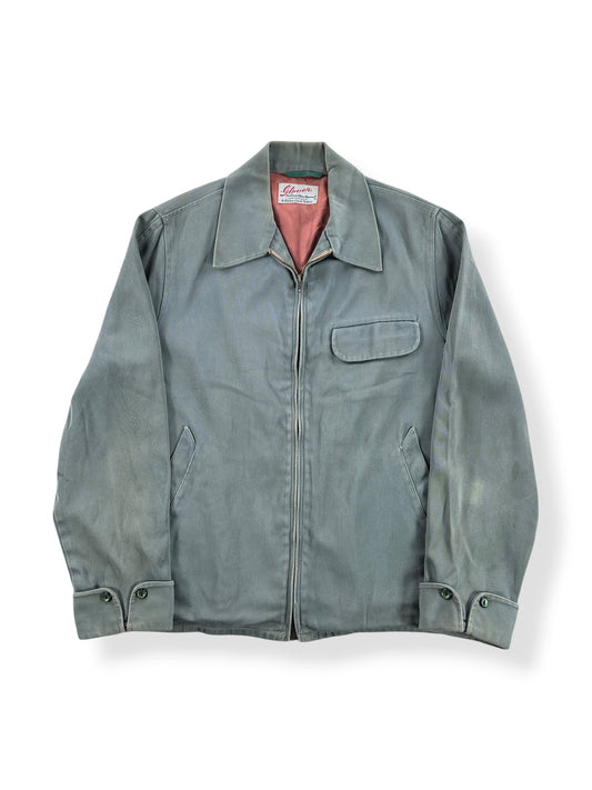 Front of Vintage 40's/50's Glover Cotton Twill Jacket SZ M