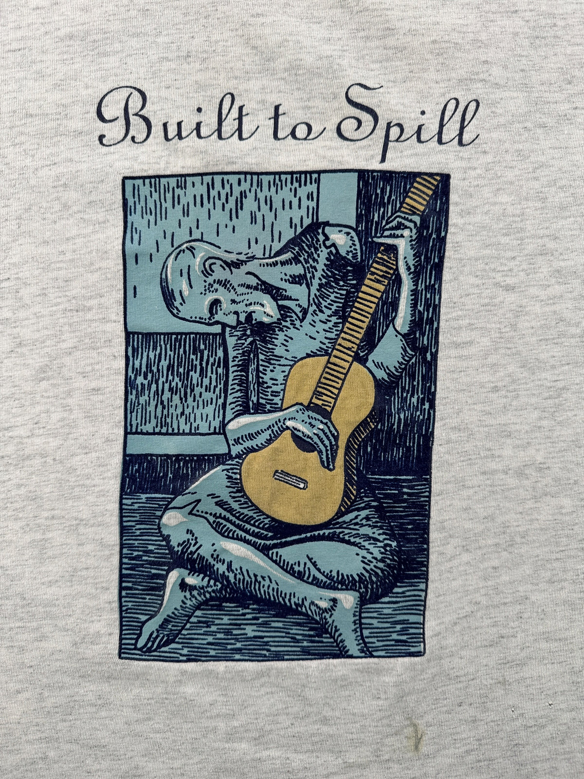 Front graphic on Vintage Built to Spill Picasso Tee SZ XL AS IS