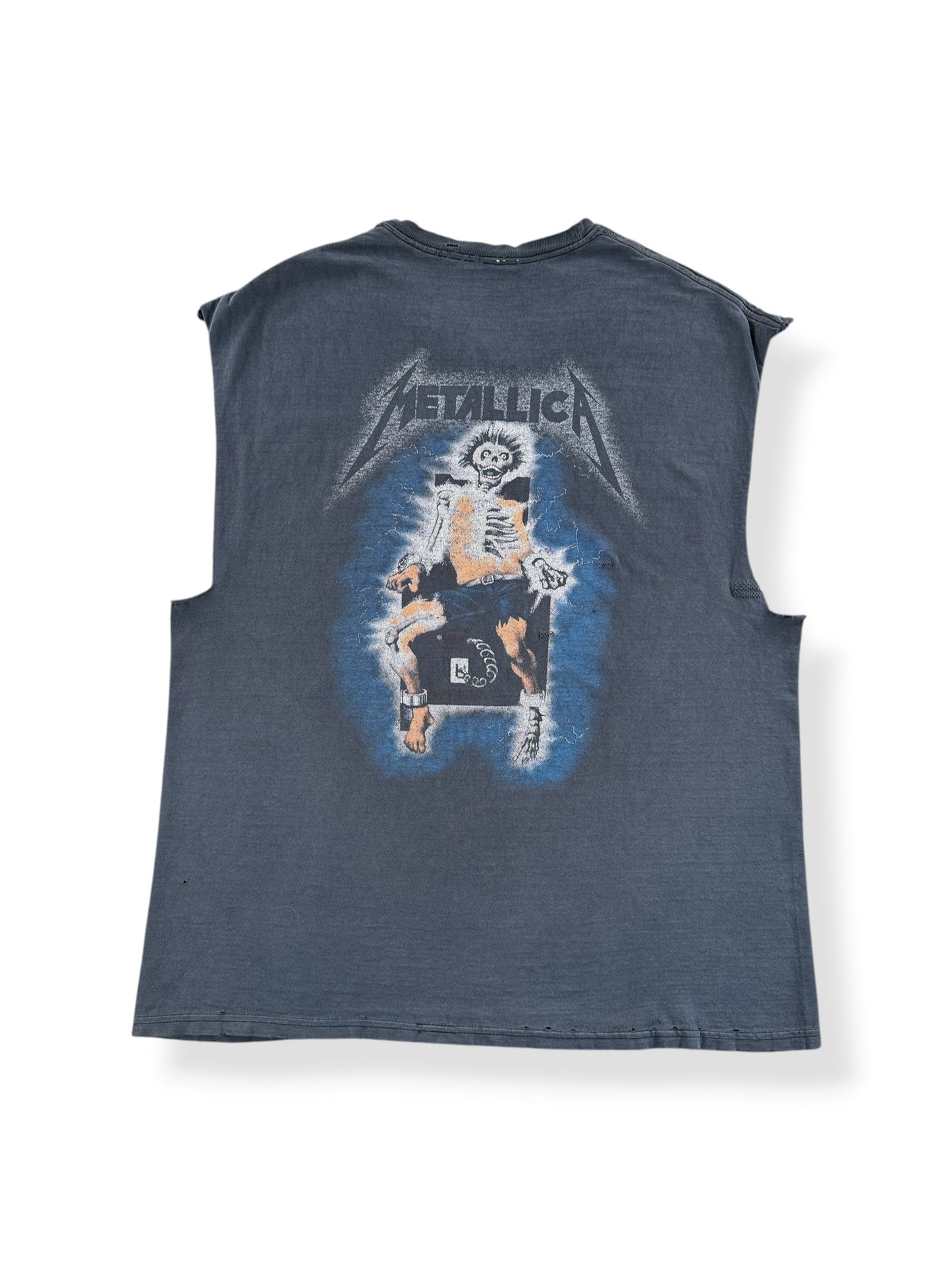 Vintage Repaired 1994 Metallica Metal Up Your Ass Chopper Tee SZ L