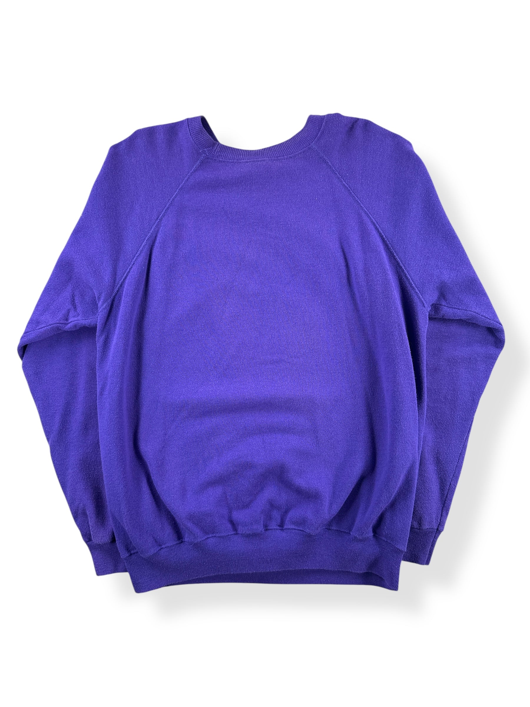 Back of Vintage 1989 Folklife Purple Crewneck SZ M