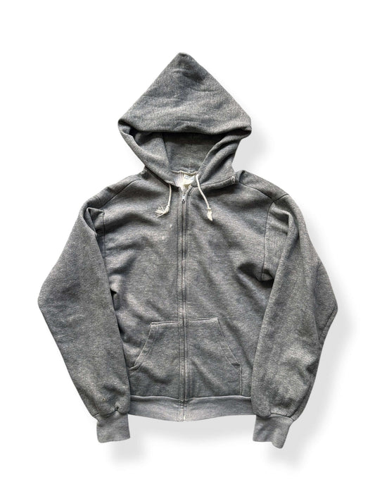 Front of Vintage Healthknit Waffle Knit Lined Hoodie SZ L