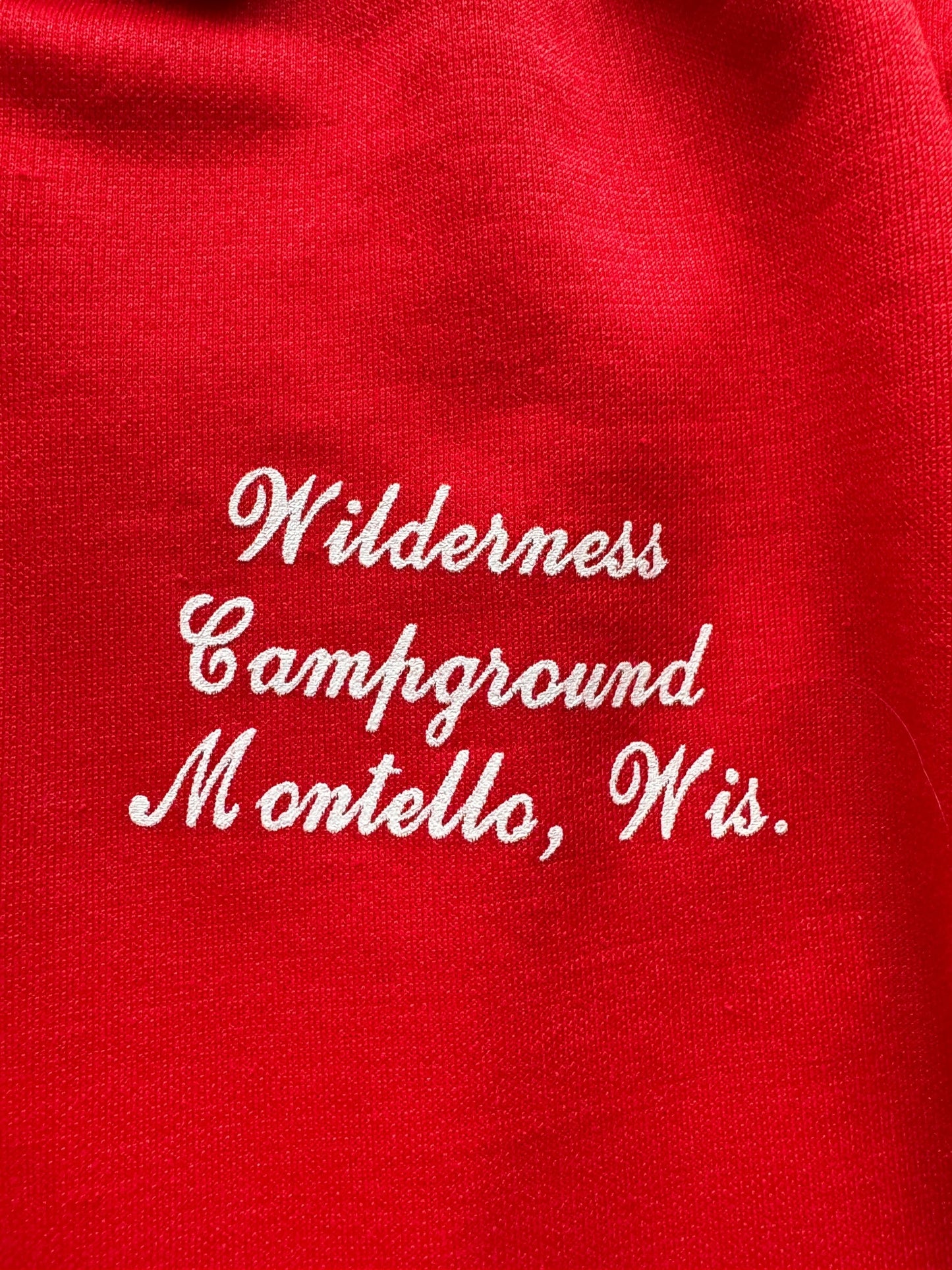 Front Graphic of Wilderness Campground Thermal Lined Hoodie SZ L