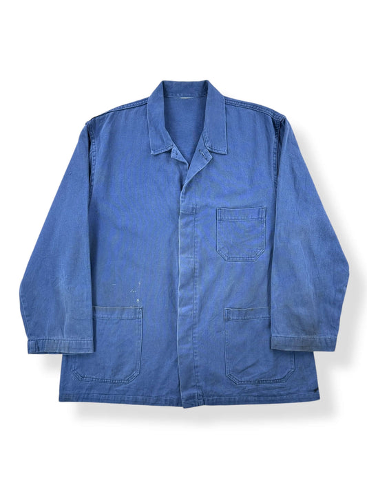 Front of Vintage French Chore Coat SZ XL