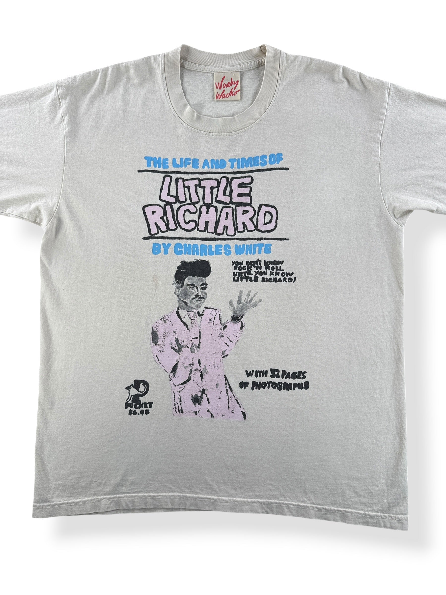 Front Close Up of Vintage Wacky Wacko Little Richard Tee SZ L
