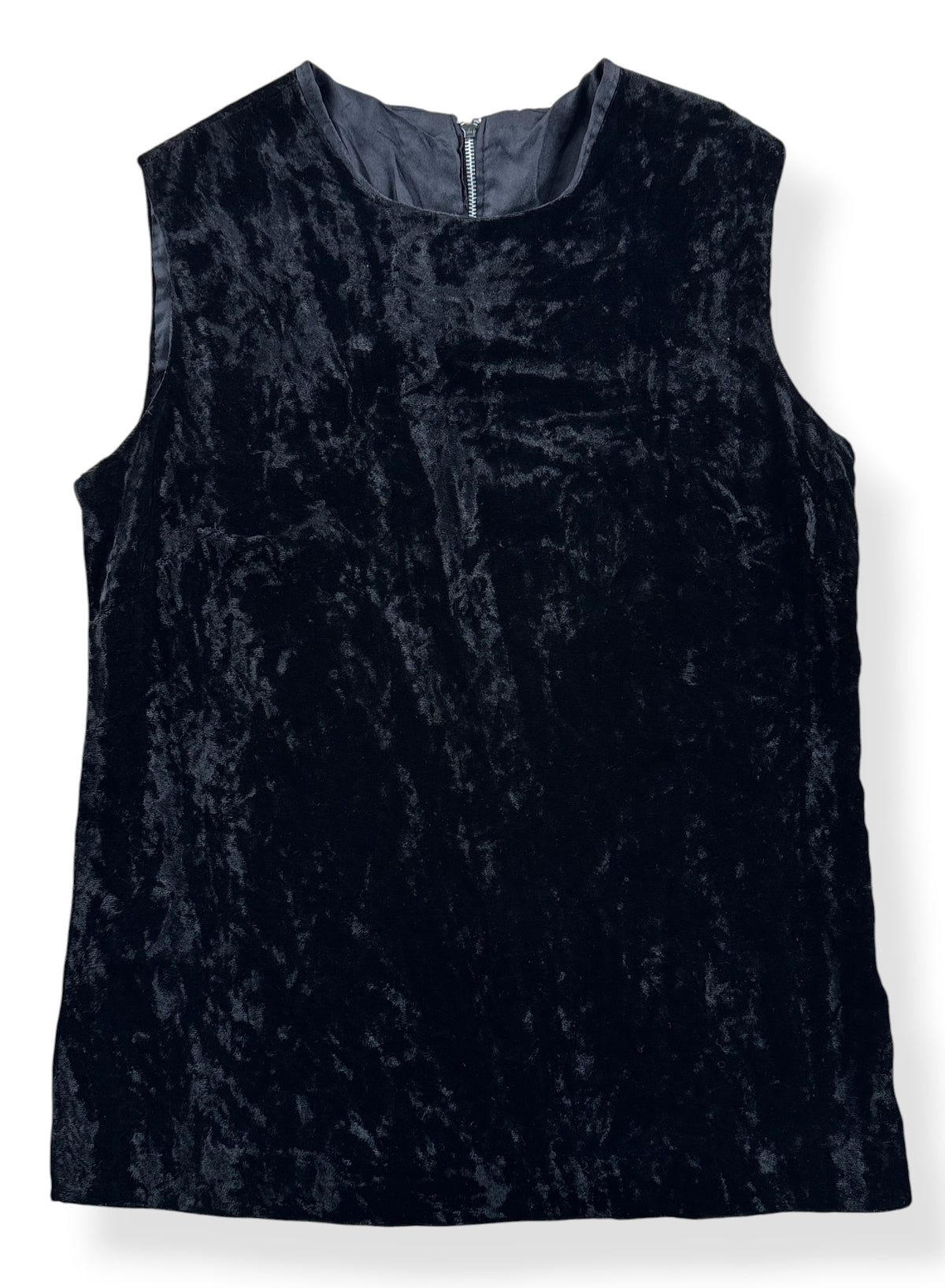 Close-up of Vintage 1950s Velvet Top SZ S