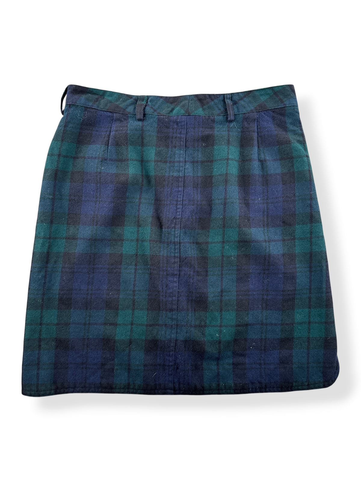 Back of Vintage DKNY Wool Plaid Skirt W30