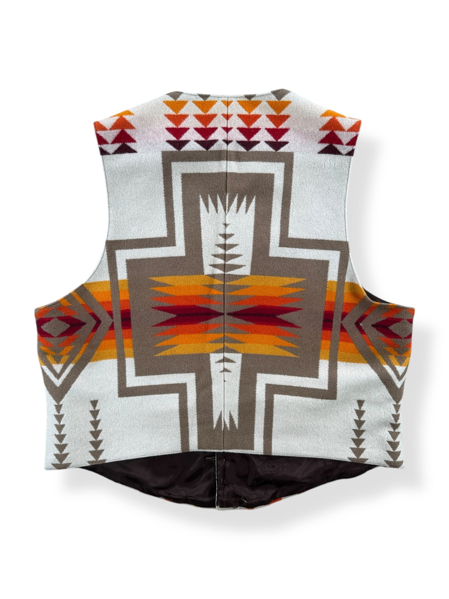 Back of Vintage Pendleton High Grade Western Wear Vest AS IS SZ XL