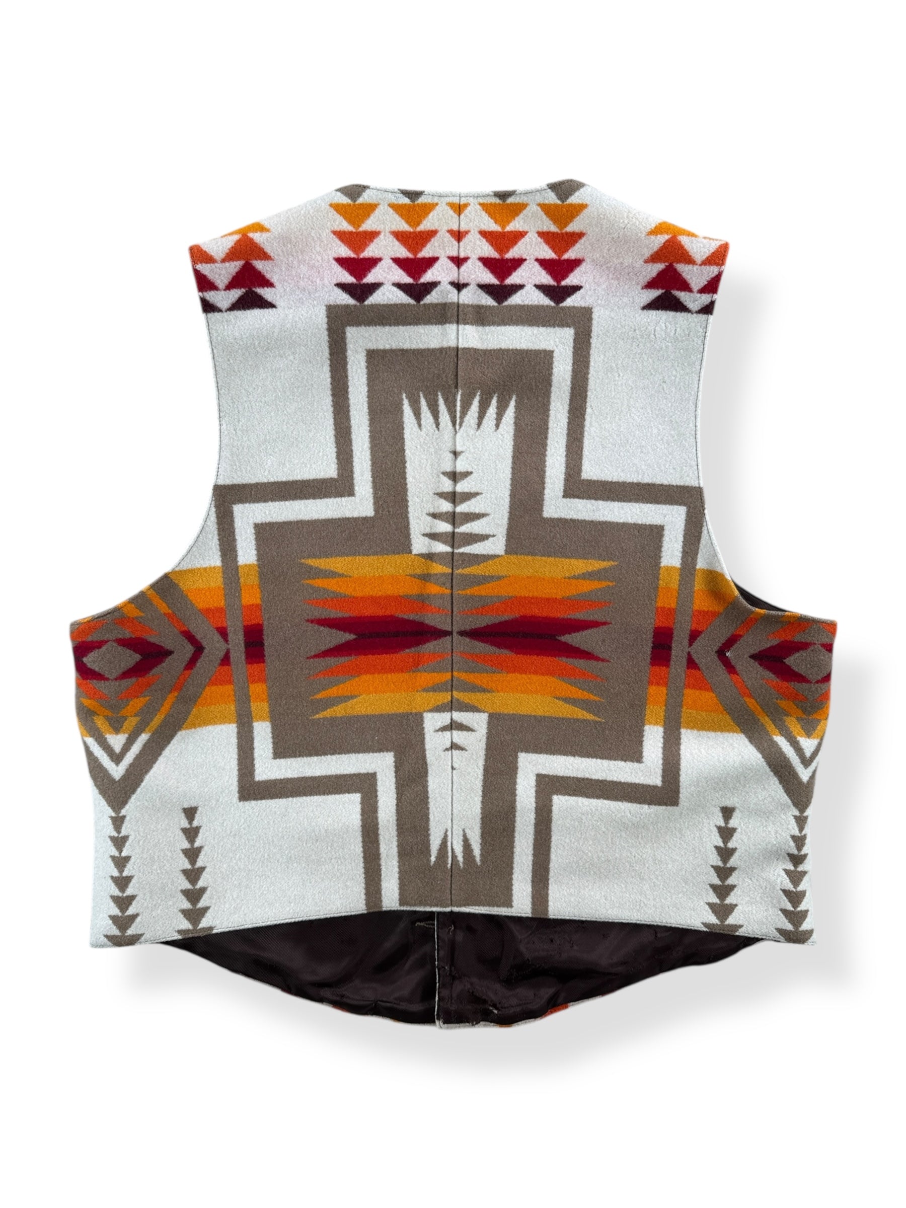 Back of Vintage Pendleton High Grade Western Wear Vest AS IS SZ XL