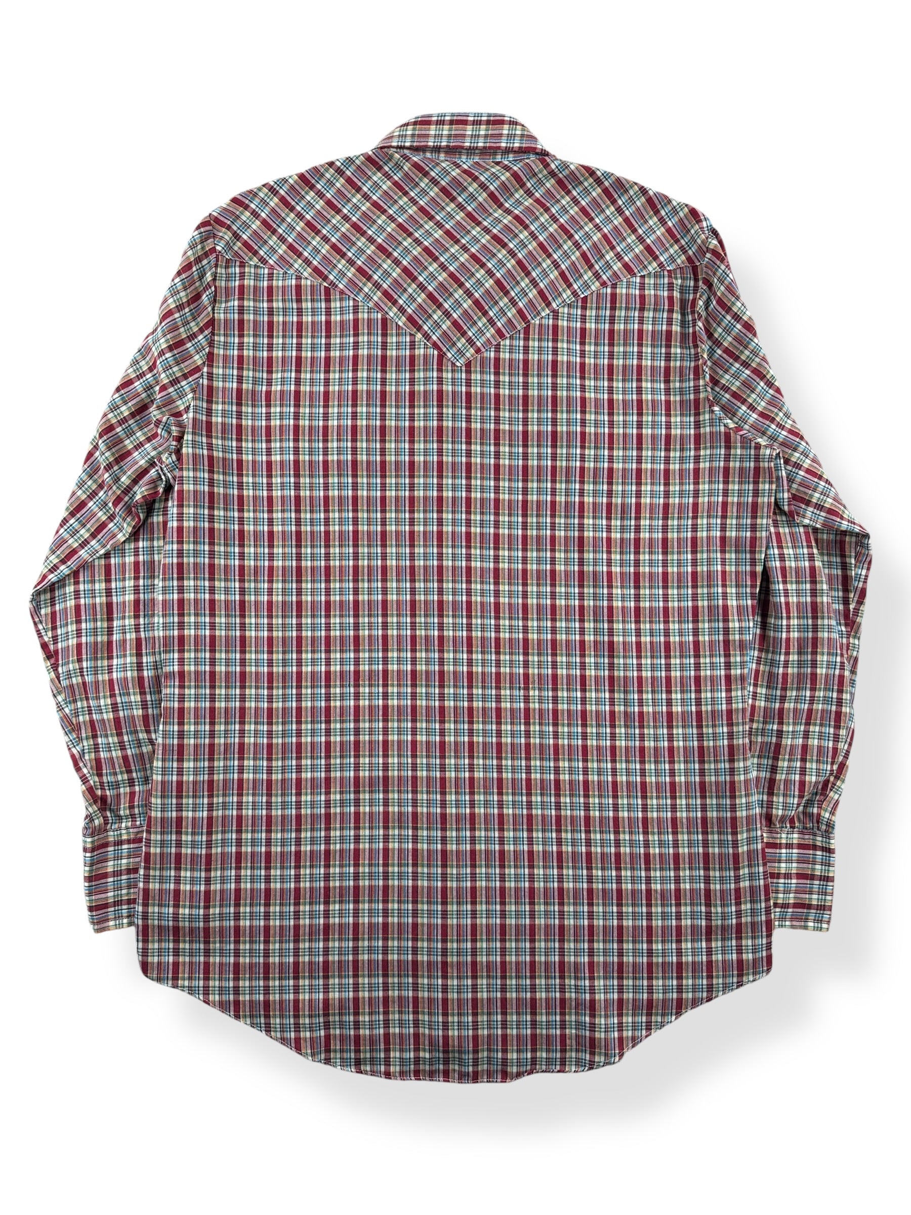 Back of Vintage Sears Western Wear Pearl Snap Shirt SZ M