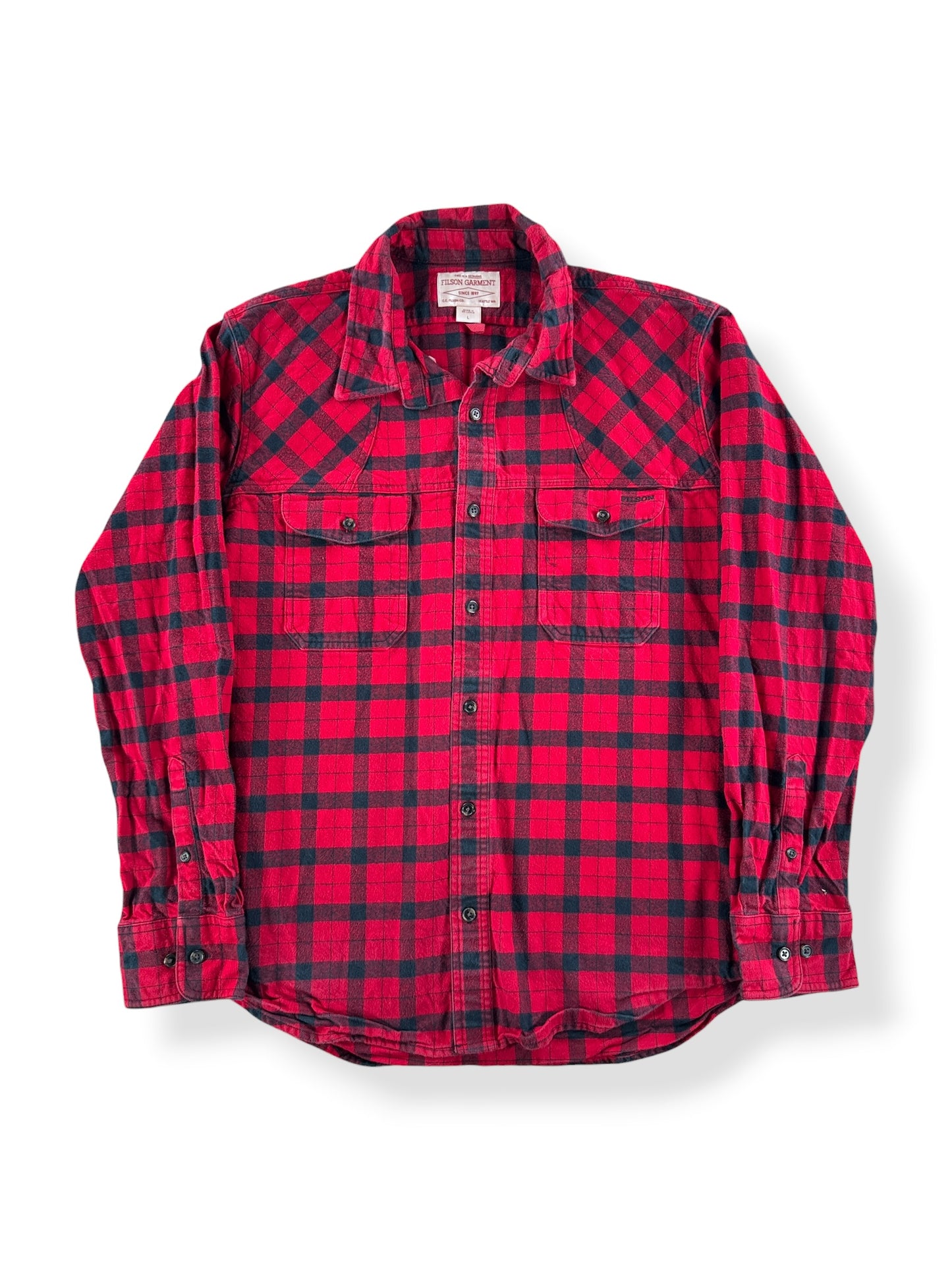 Front of Filson Alaskan Guide Shirt SZ L