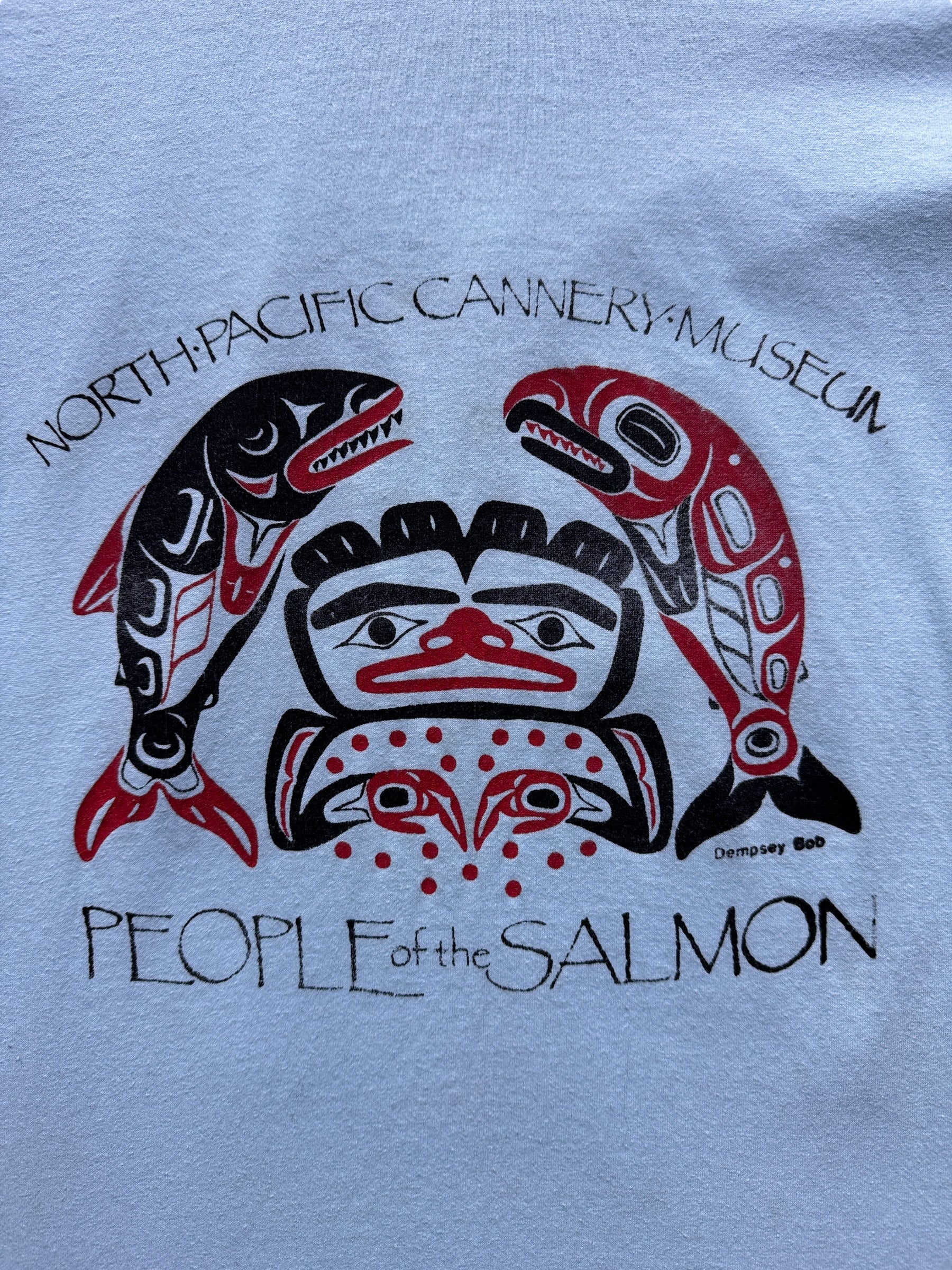 front graphic of Vintage People of the Salmon Tee SZ XS