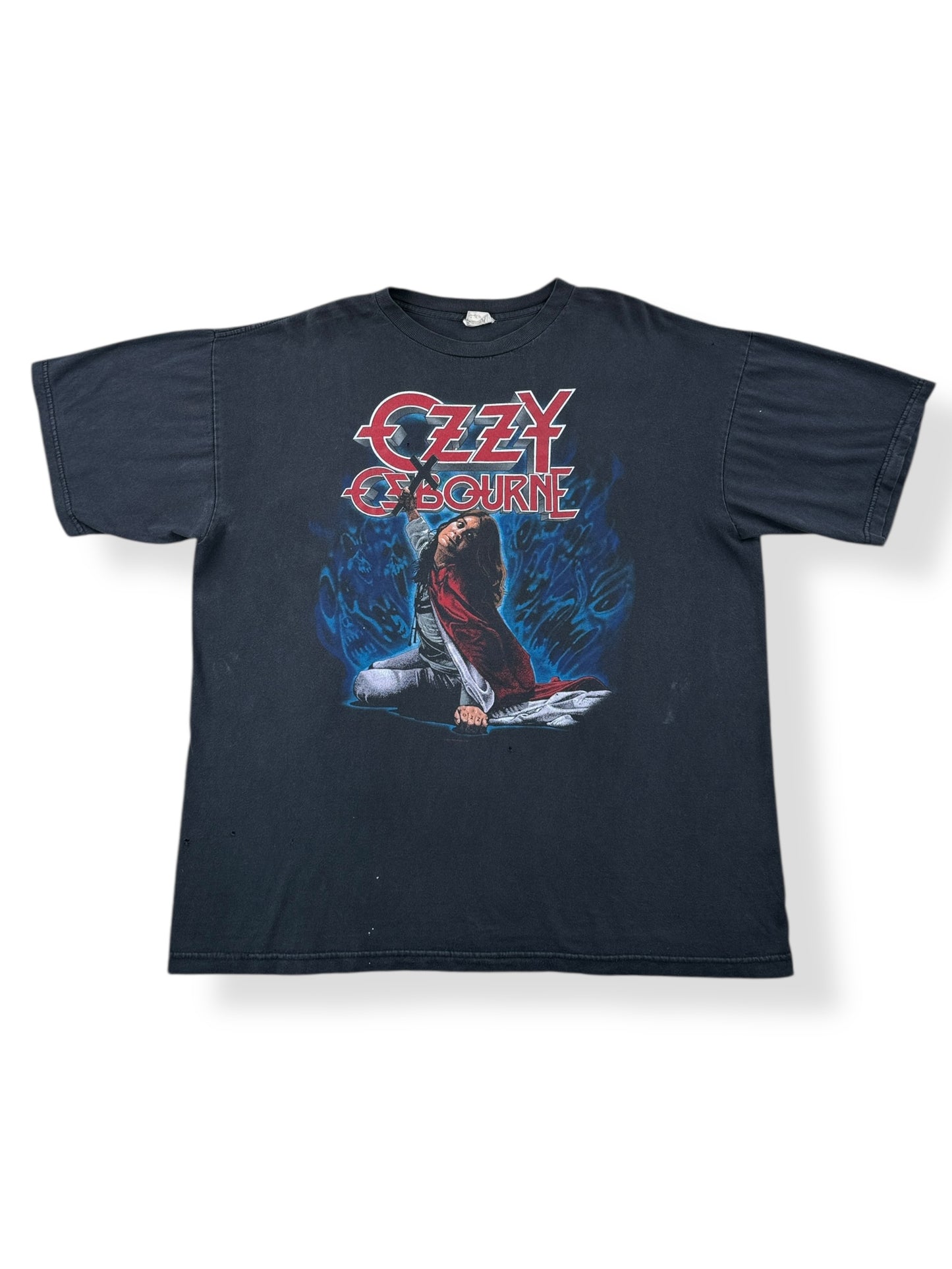Front of Vintage Ozzy Blizzard of Ozz Tee SZ XL