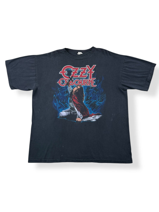 Front of Vintage Ozzy Blizzard of Ozz Tee SZ XL