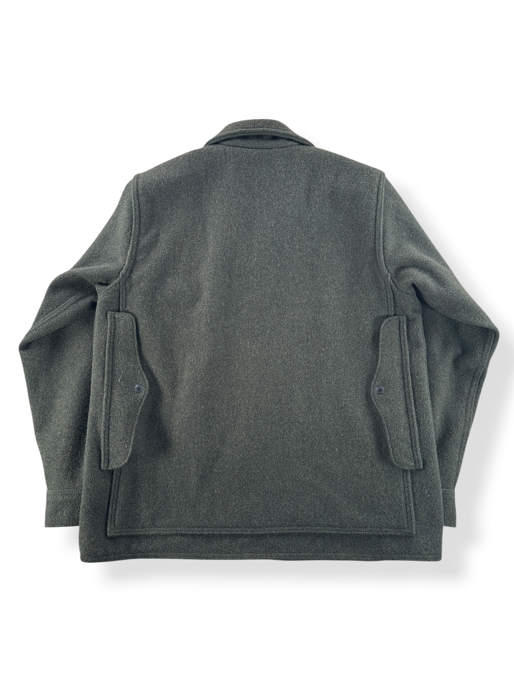 Back of Filson Forest Green Mackinaw Cruiser SZ L