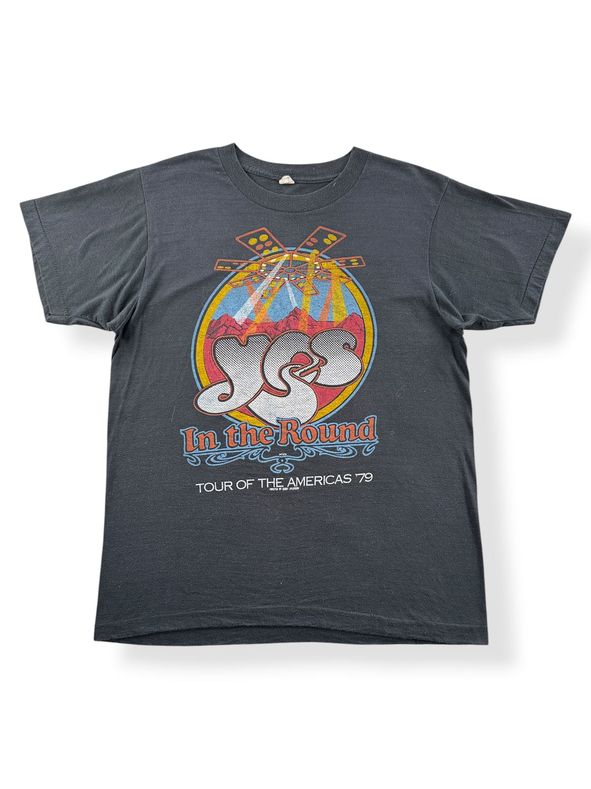 Front of Vintage 1979 Yes Tour Tee SZ M