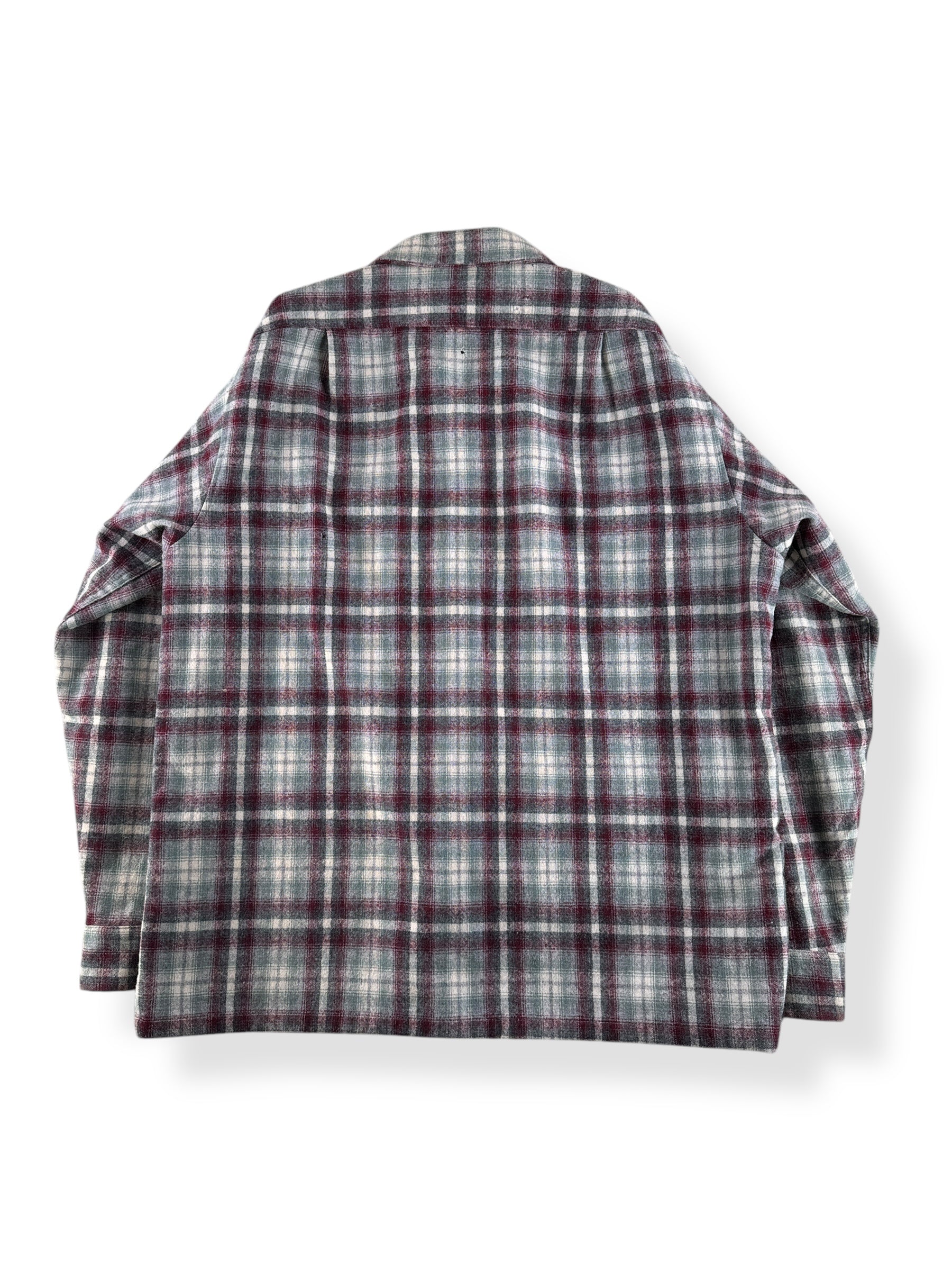 Back of Pendleton Made in USA Wool Board Shirt SZ L