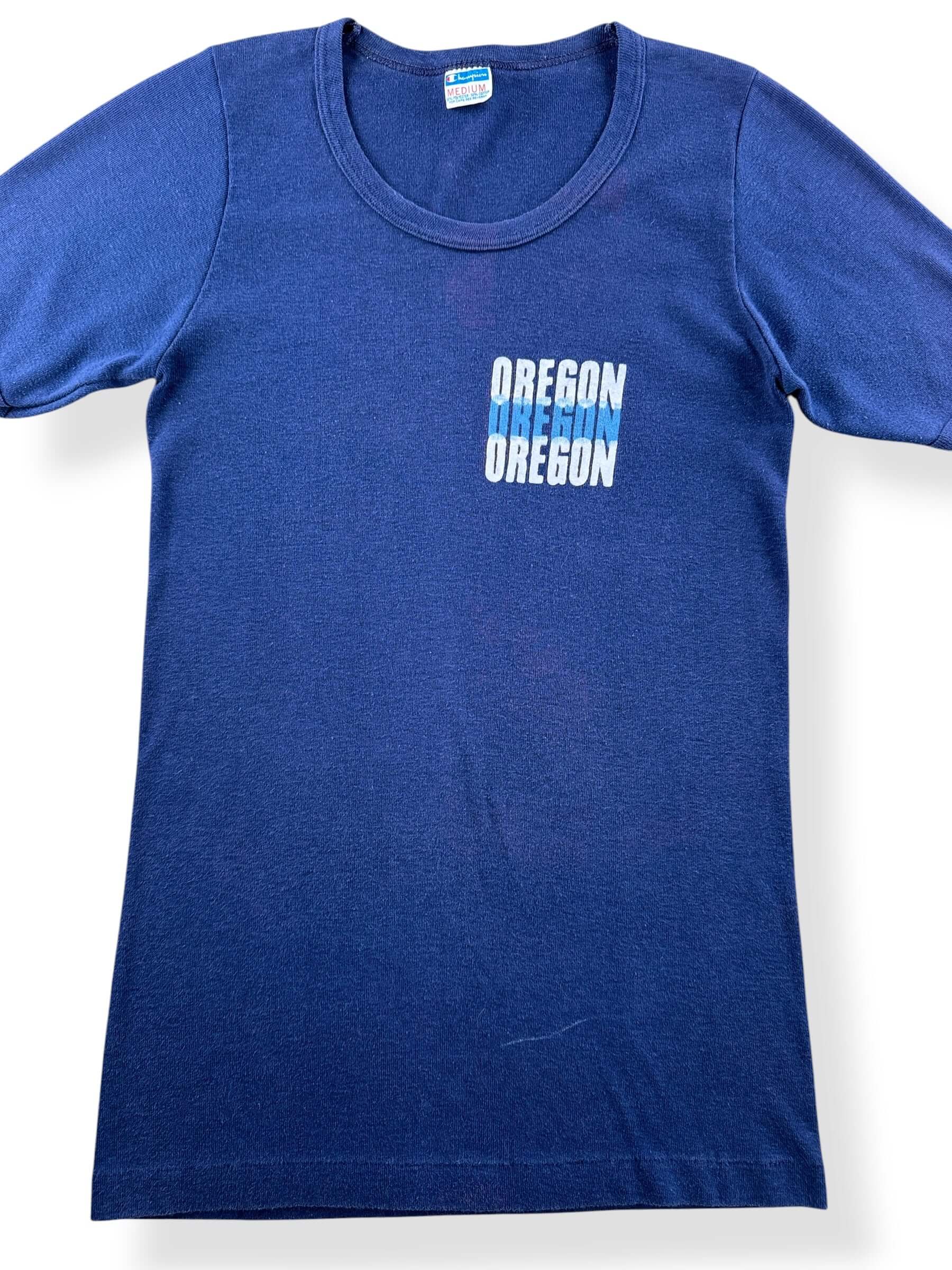 vintage BORO Champion IOWA tee 七分袖 XL Vintage Champion Blue Bar Oregon Tee SZ M (Fits XXS) – The Barn