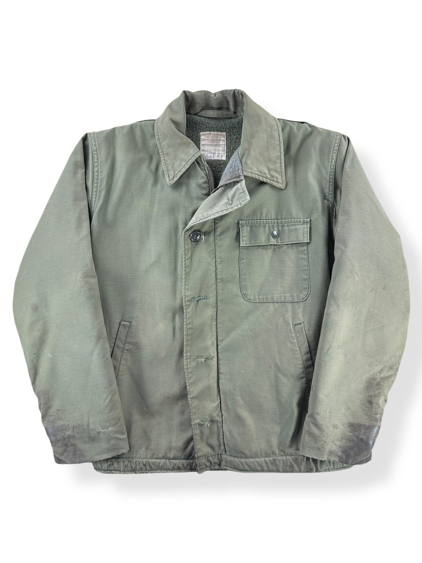 Front of Vintage Military A-2 Jacket SZ M - AS IS