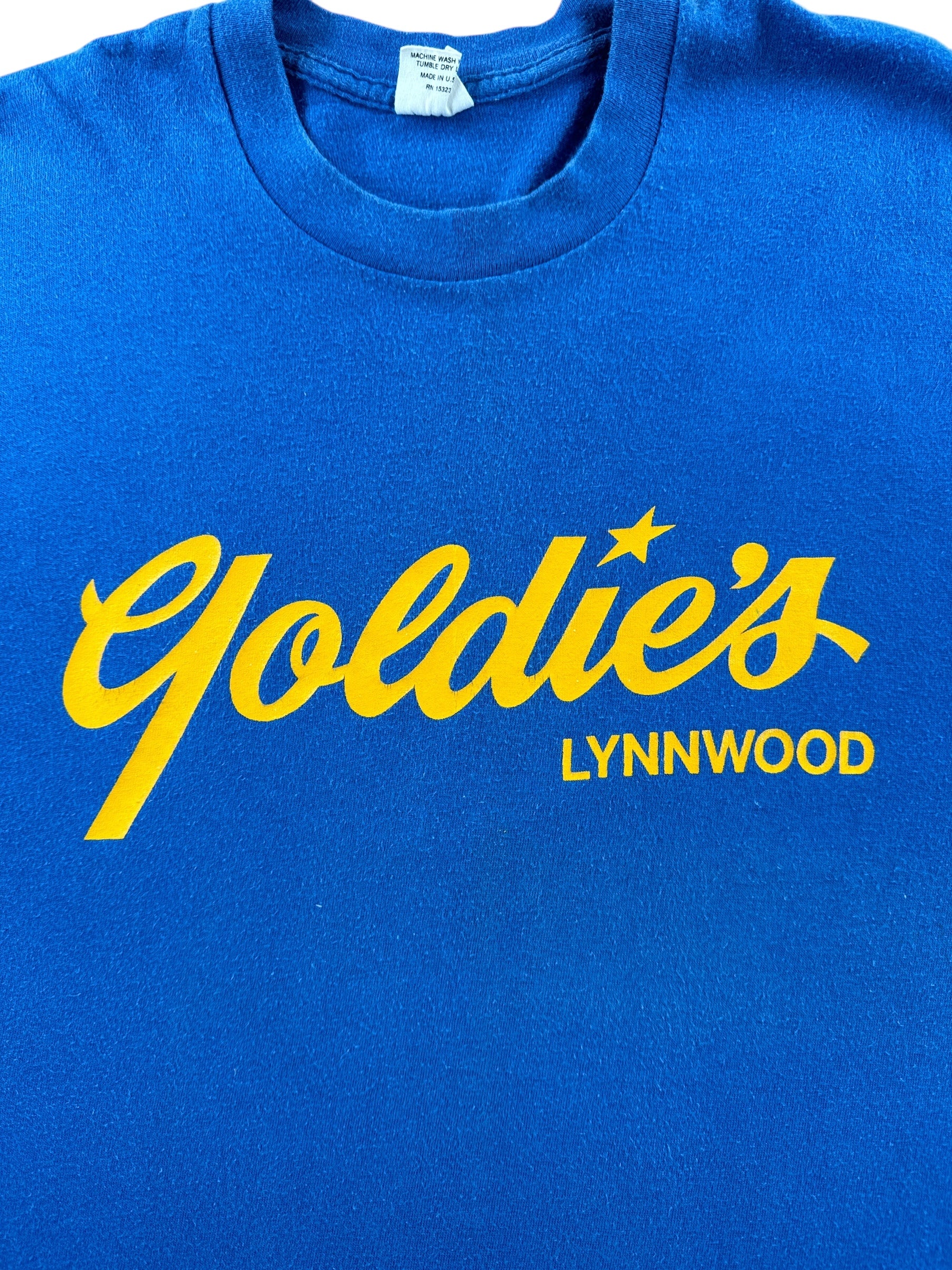 Graphic of Vintage Goldie's Lynnwood Longsleeve Tee SZ L (Fits S)