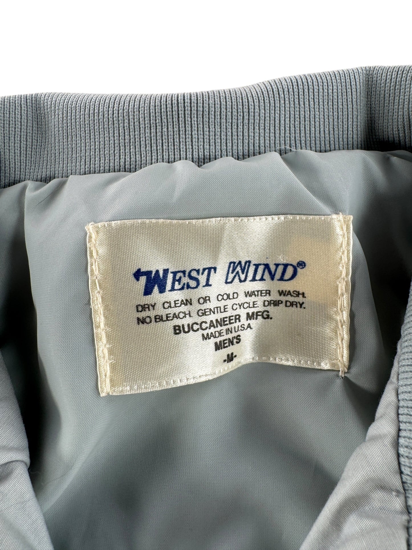 Label on Vintage Boeing Advanced System Palmdale Jacket SZ M