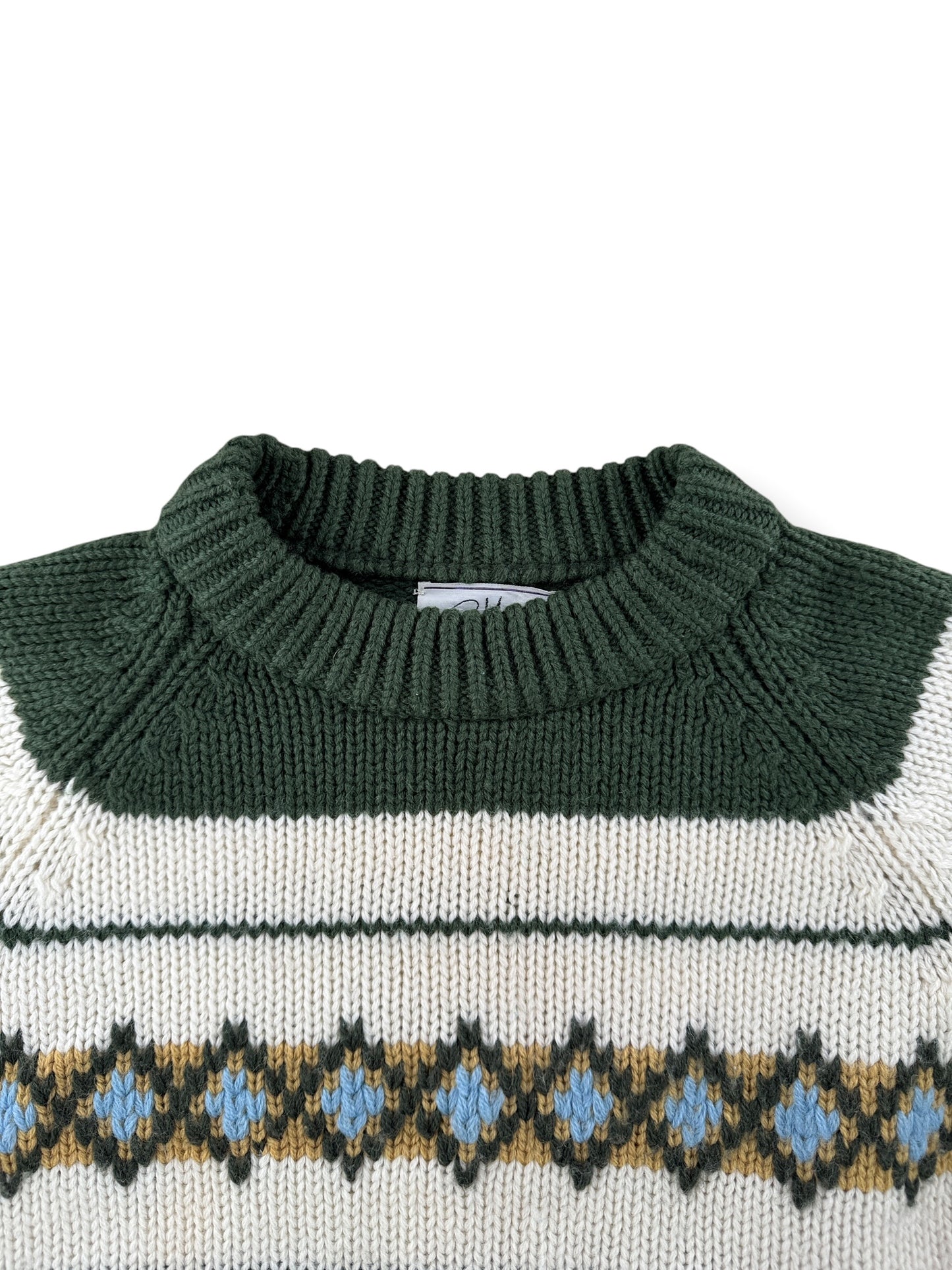 Collar on Vintage Macys Knit Sweater SZ 40