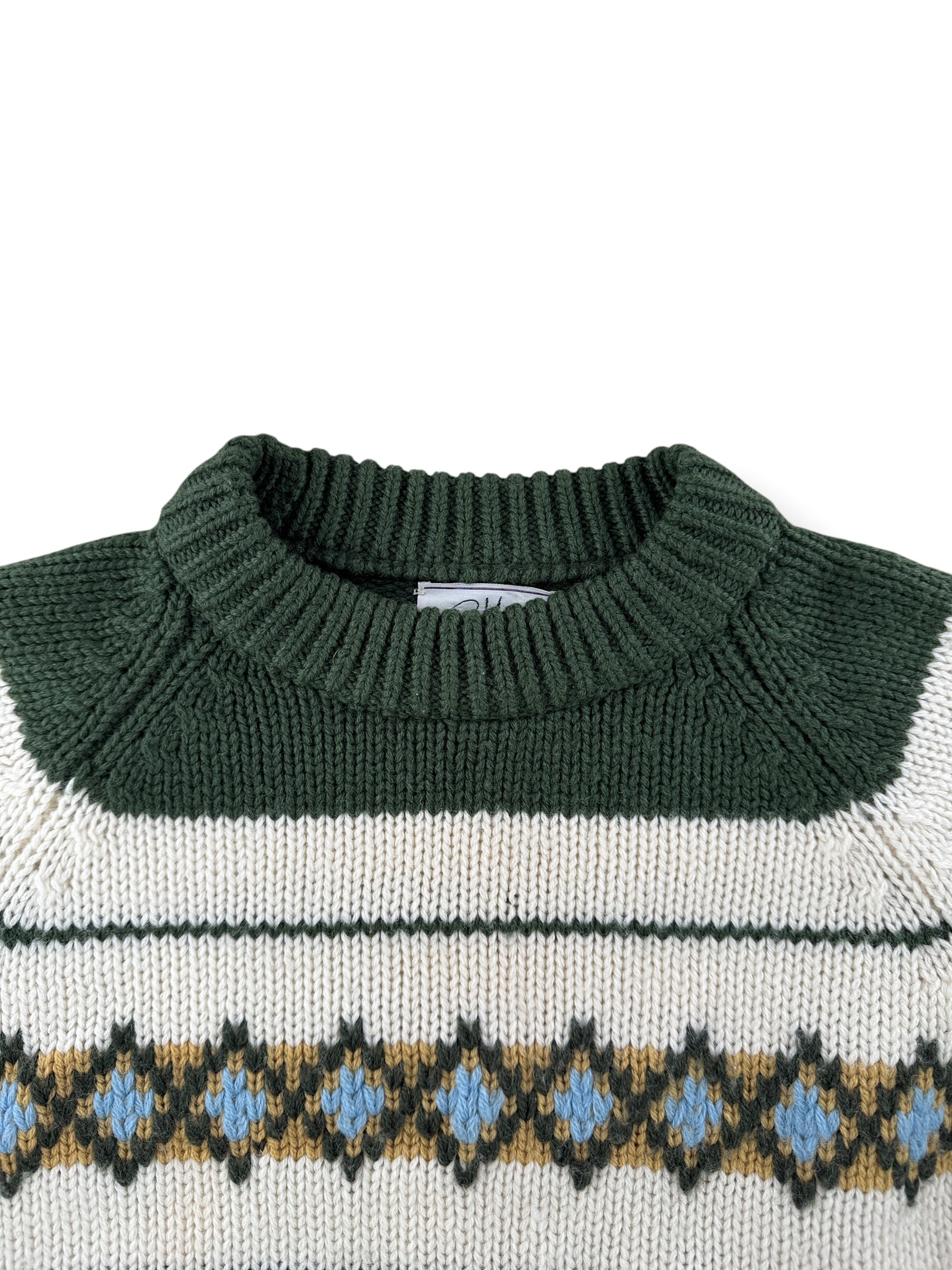 Collar on Vintage Macys Knit Sweater SZ 40