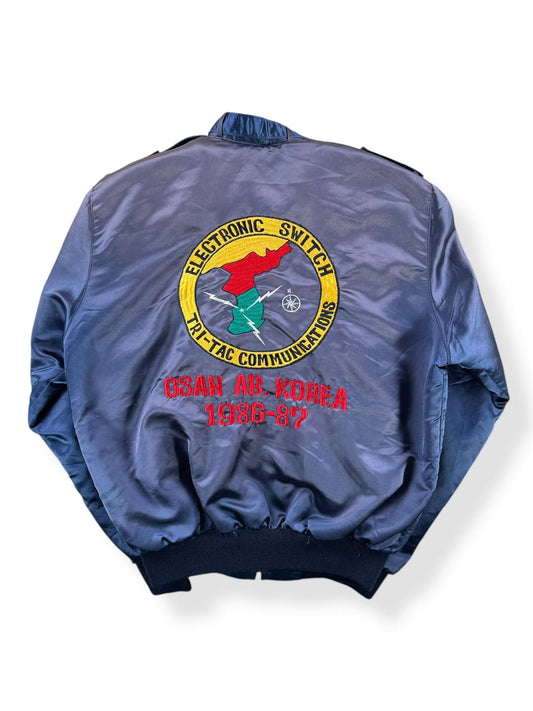 Back of Vintage 80s Korean Souvenir Jacket SZ XL