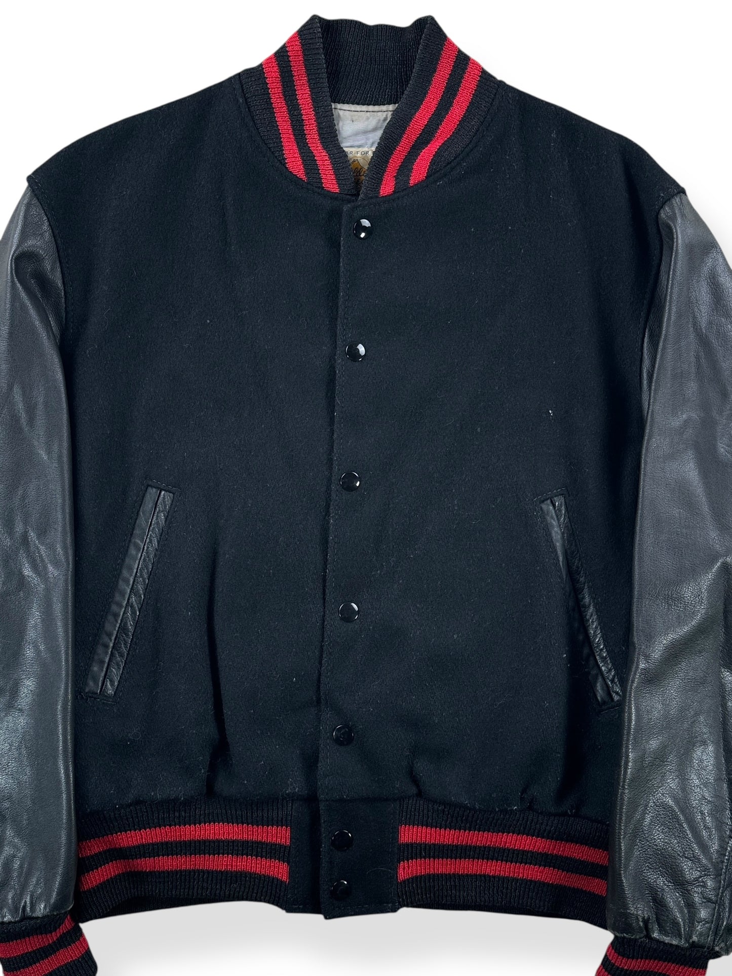 Front Close Up of Vintage Golden Bear 69 Cancer Jacket SZ M
