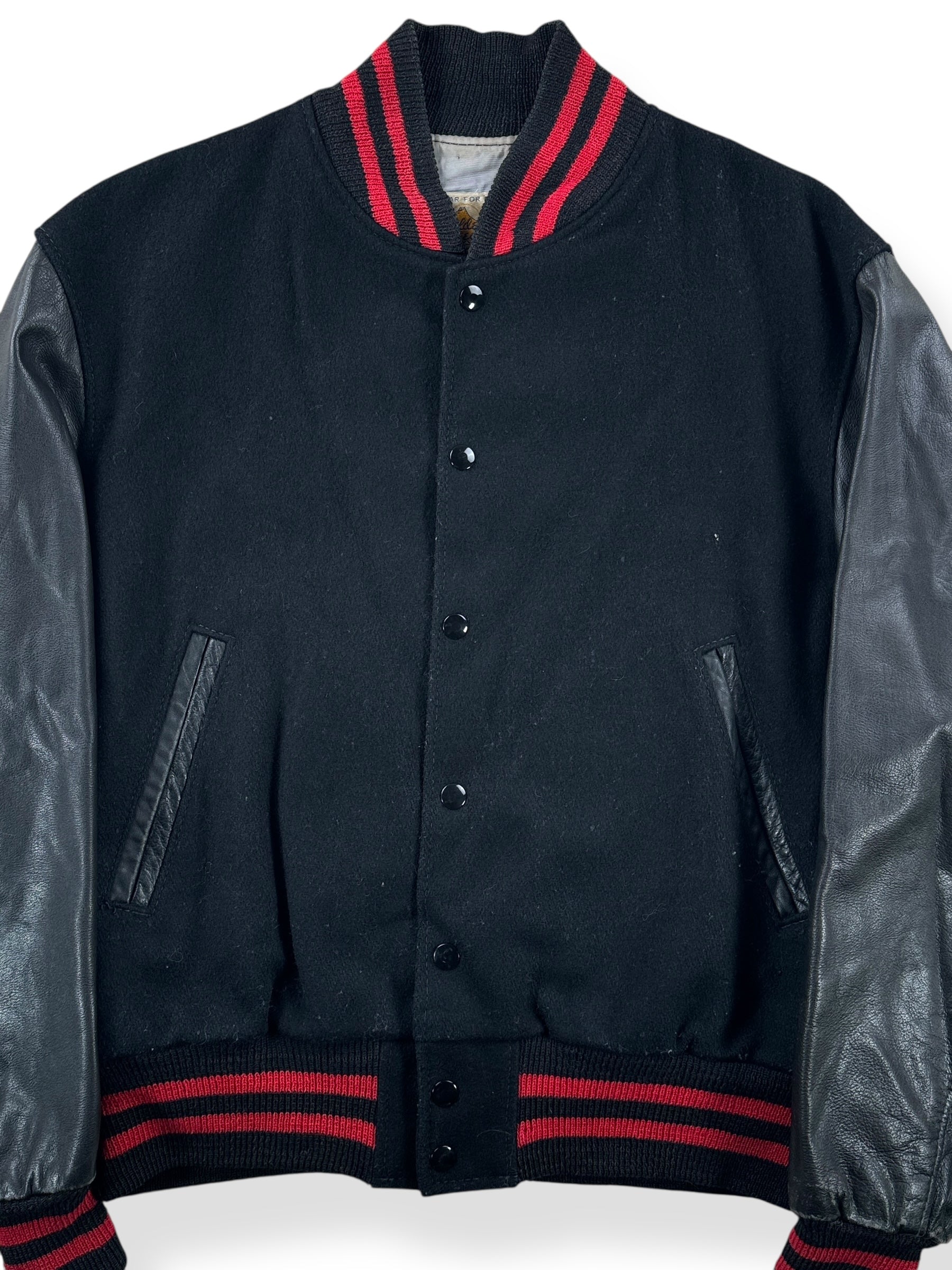 Front Close Up of Vintage Golden Bear 69 Cancer Jacket SZ M
