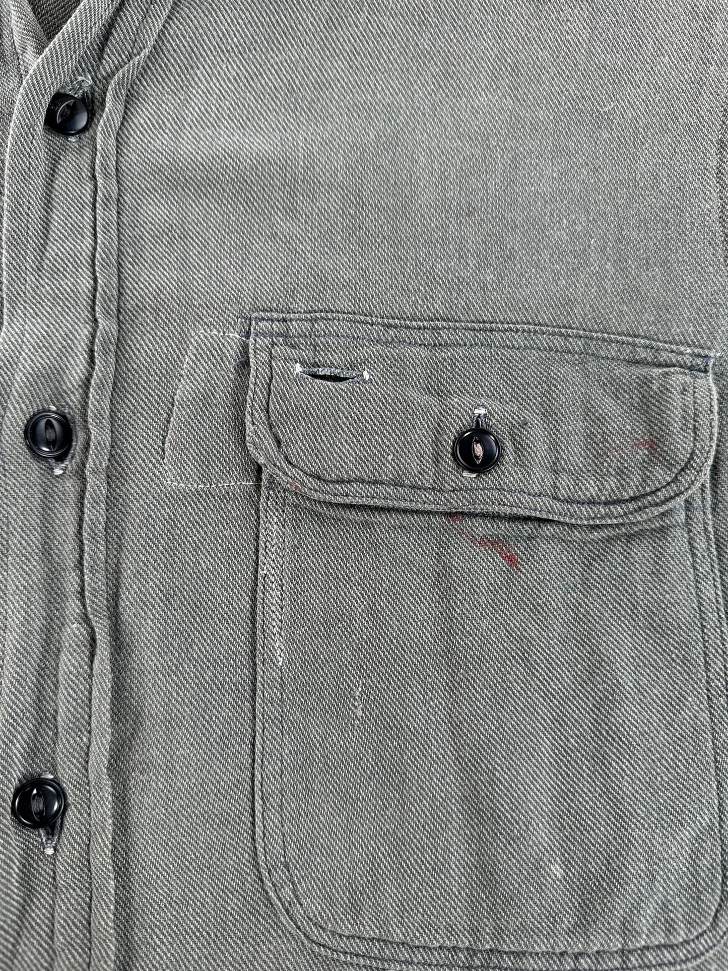 Repairs on Vintage Big Mac Short Sleeve Work Shirt SZ M
