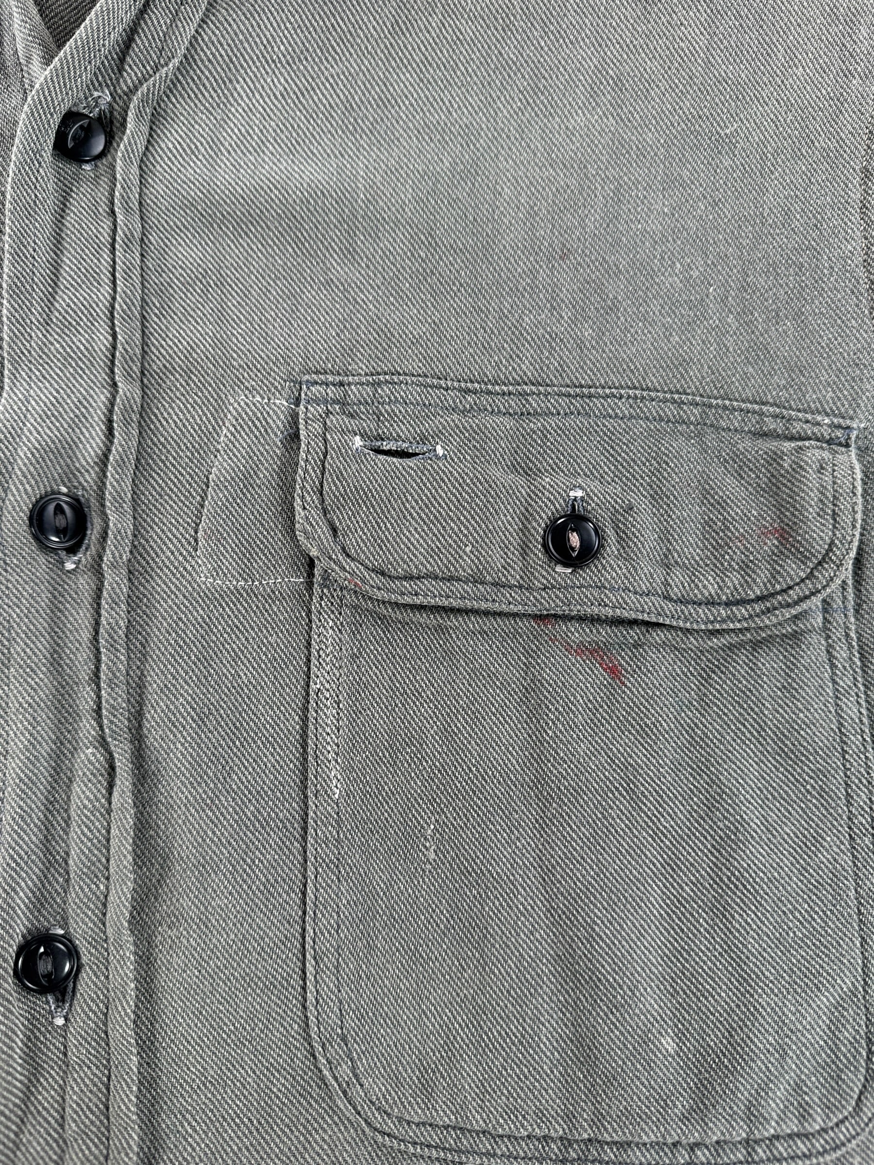 Repairs on Vintage Big Mac Short Sleeve Work Shirt SZ M