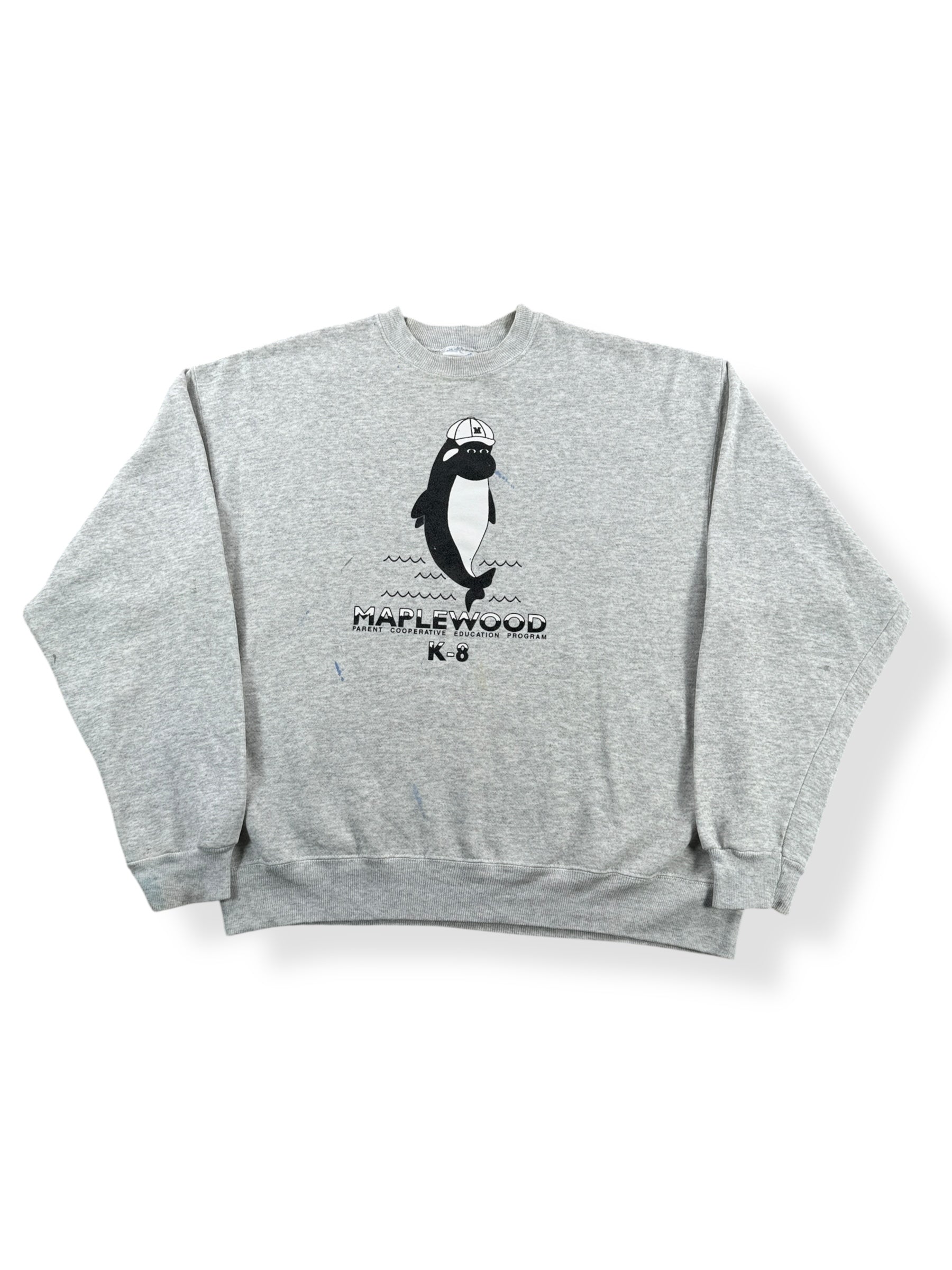 Front of Vintage Maplewood Swim Crewneck SZ XXL