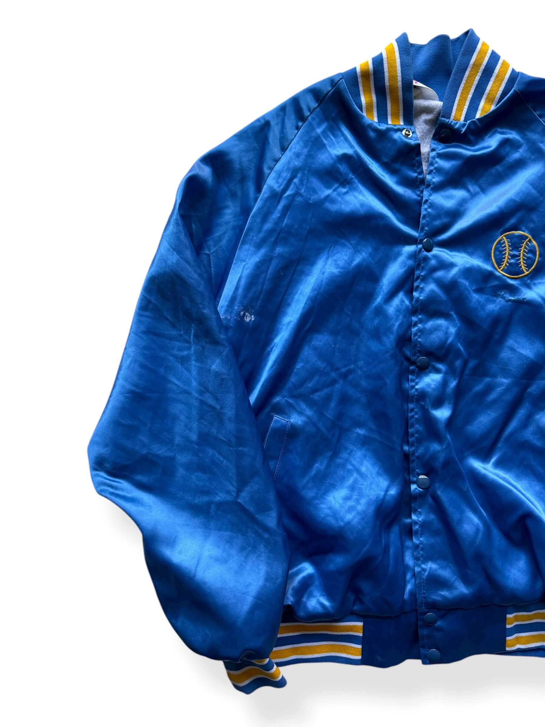 Front Right of Vintage Blockbuster Video Jacket SZ XL