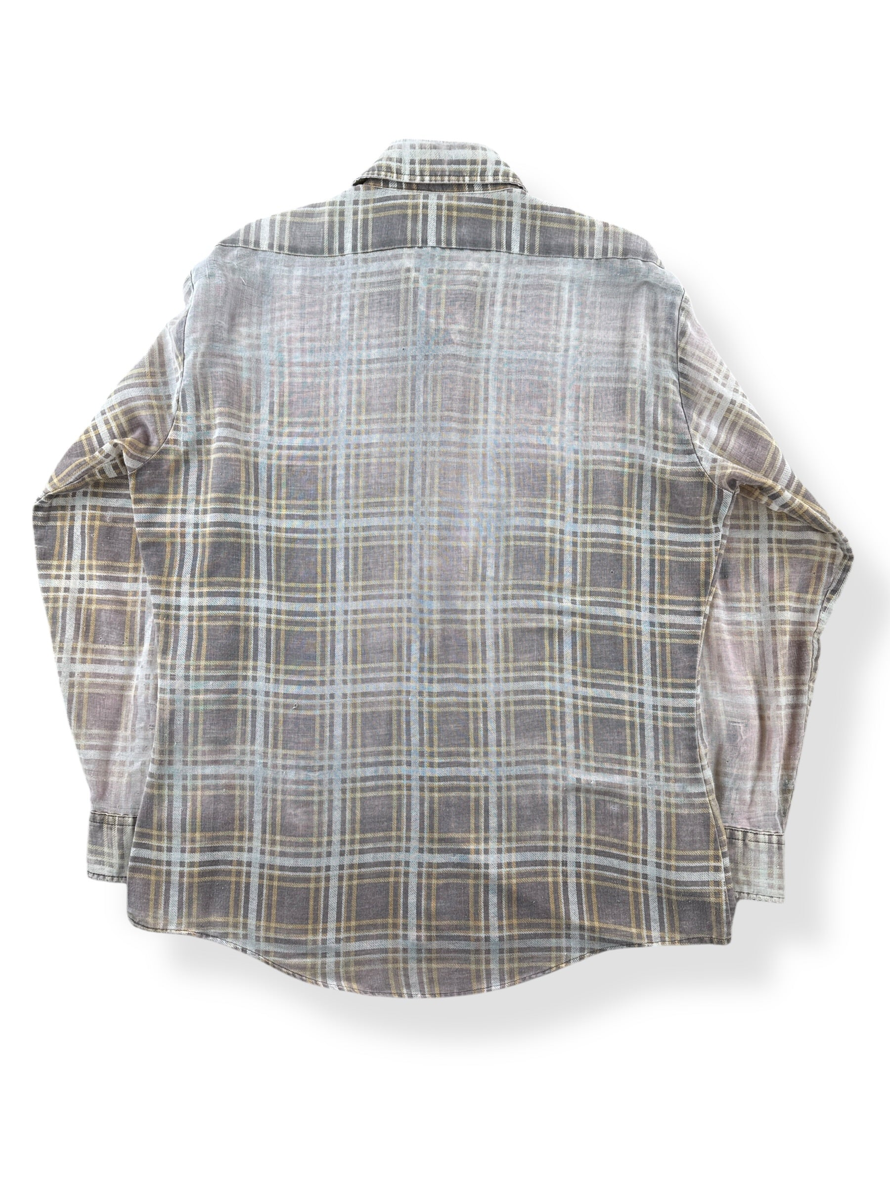 Back of Vintage Wrangler Sheer Flannel SZ L
