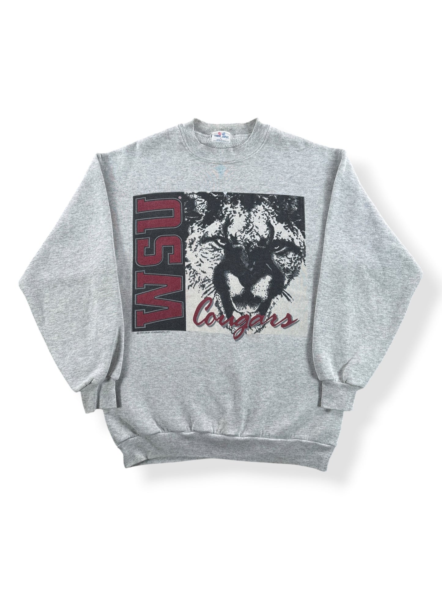 Vintage WSU Cougars Crewneck SZ L (Fits M)