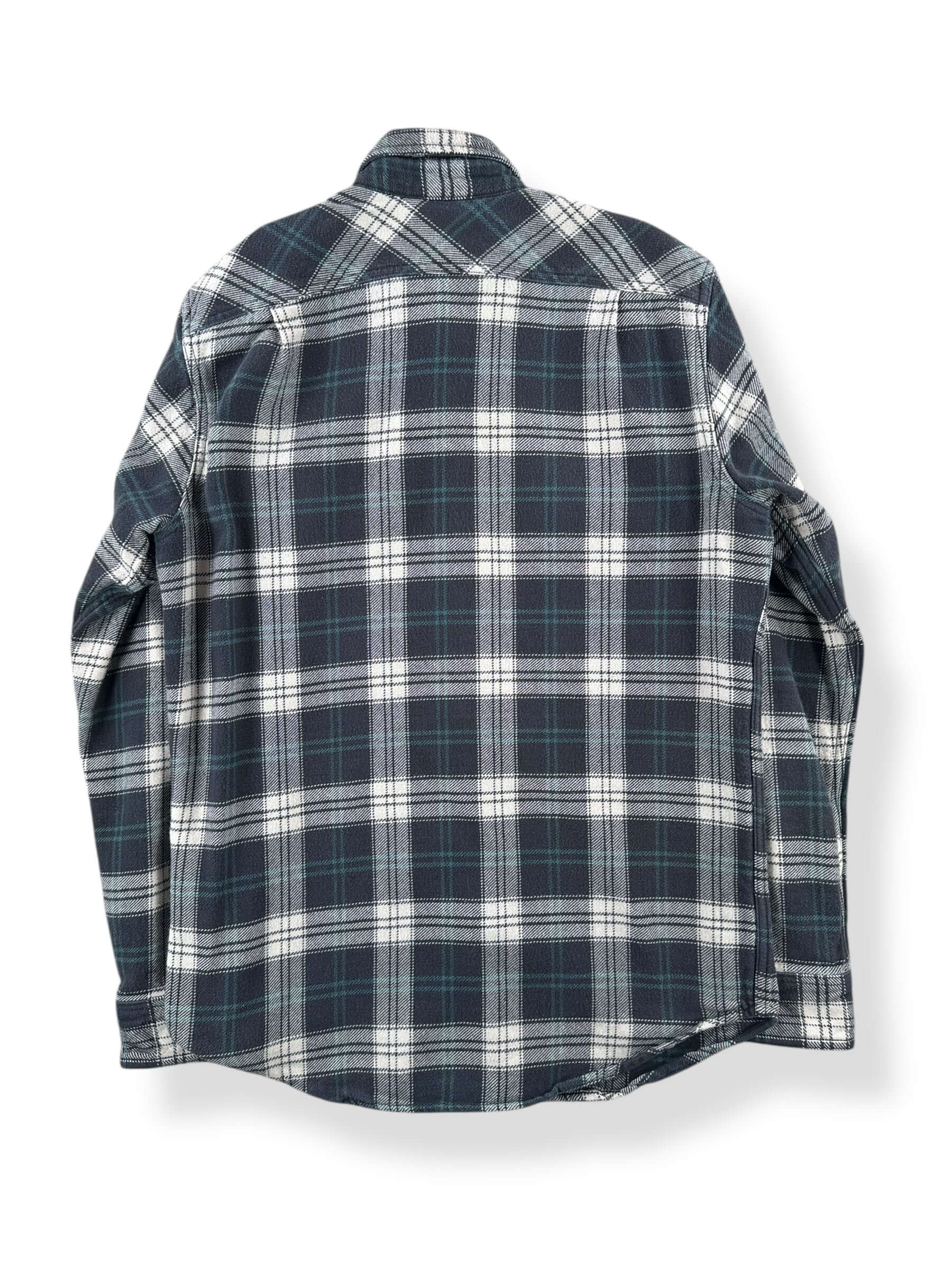 Back of FIlson Black Team Cream Cotton Flannel SZ S