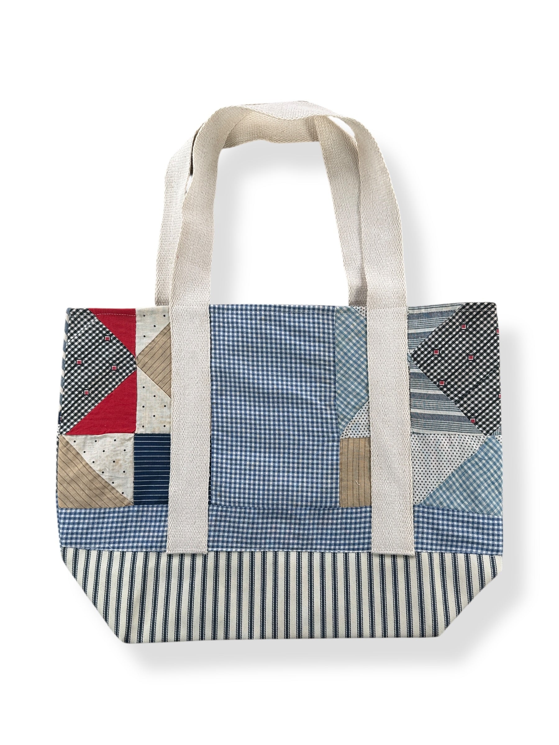 Front of Archive Craft X Barn Owl Vintage Quilt Tote Bag
