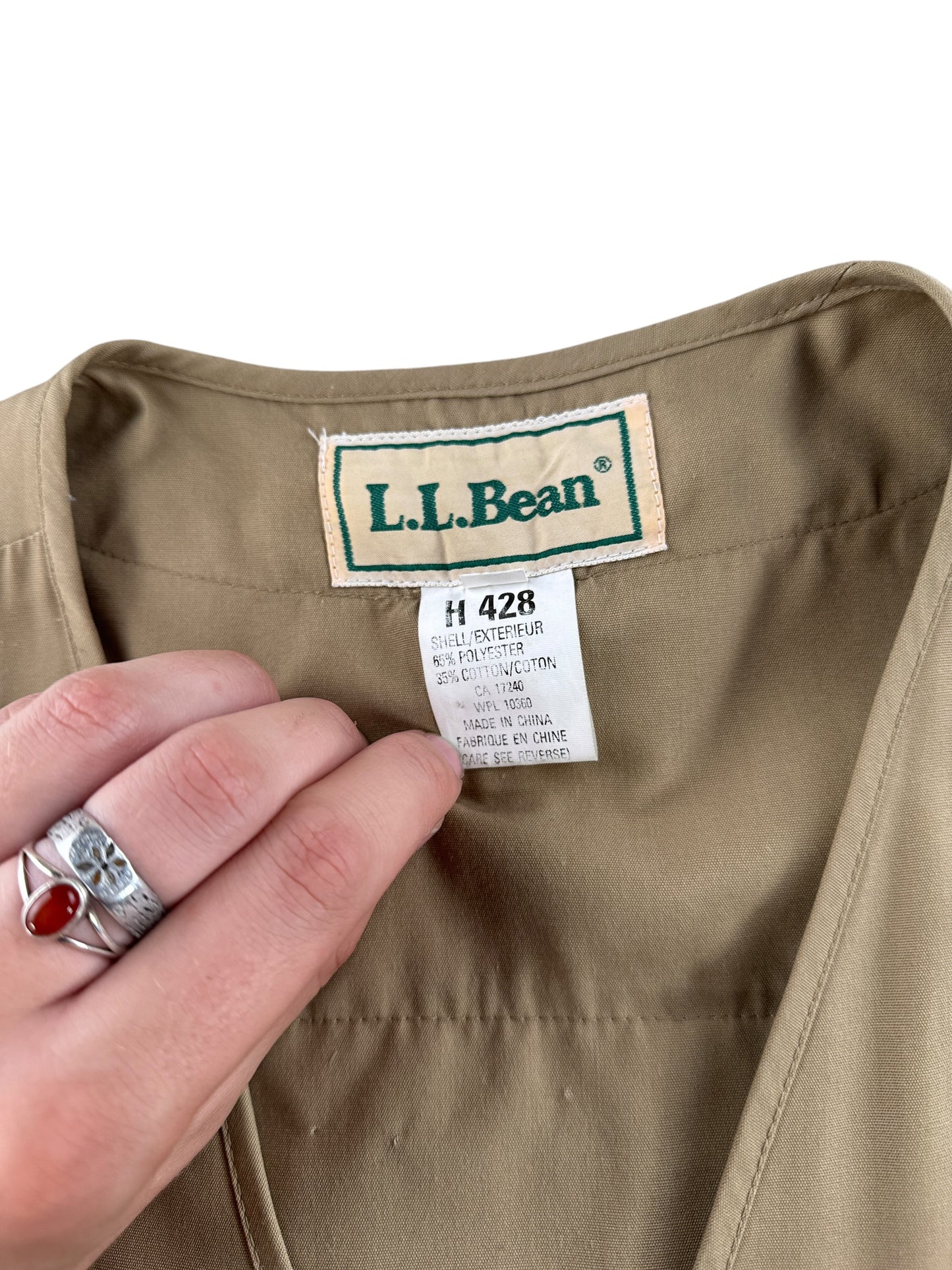 Tags on Vintage L.L. Bean Fishing Vest SZ XL (Fits L)
